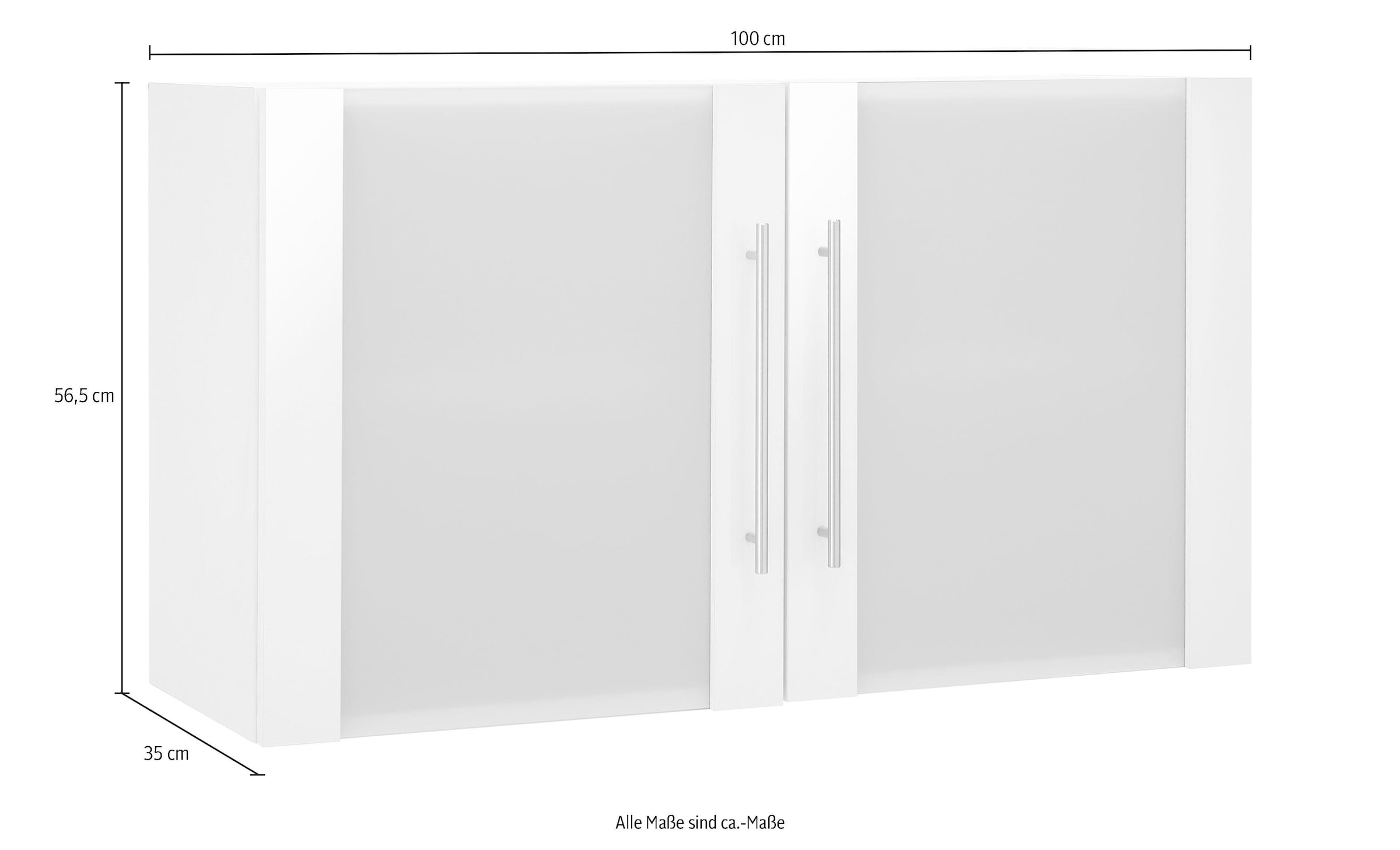 wiho Küchen Rechnung Breite auf kaufen Glashängeschrank »Flexi2«, cm 100