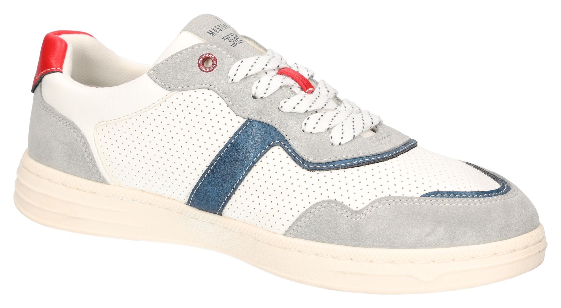 Mustang Shoes Sneaker, Retro Sneaker, Schnürschuh mit Kontrastbesätzen