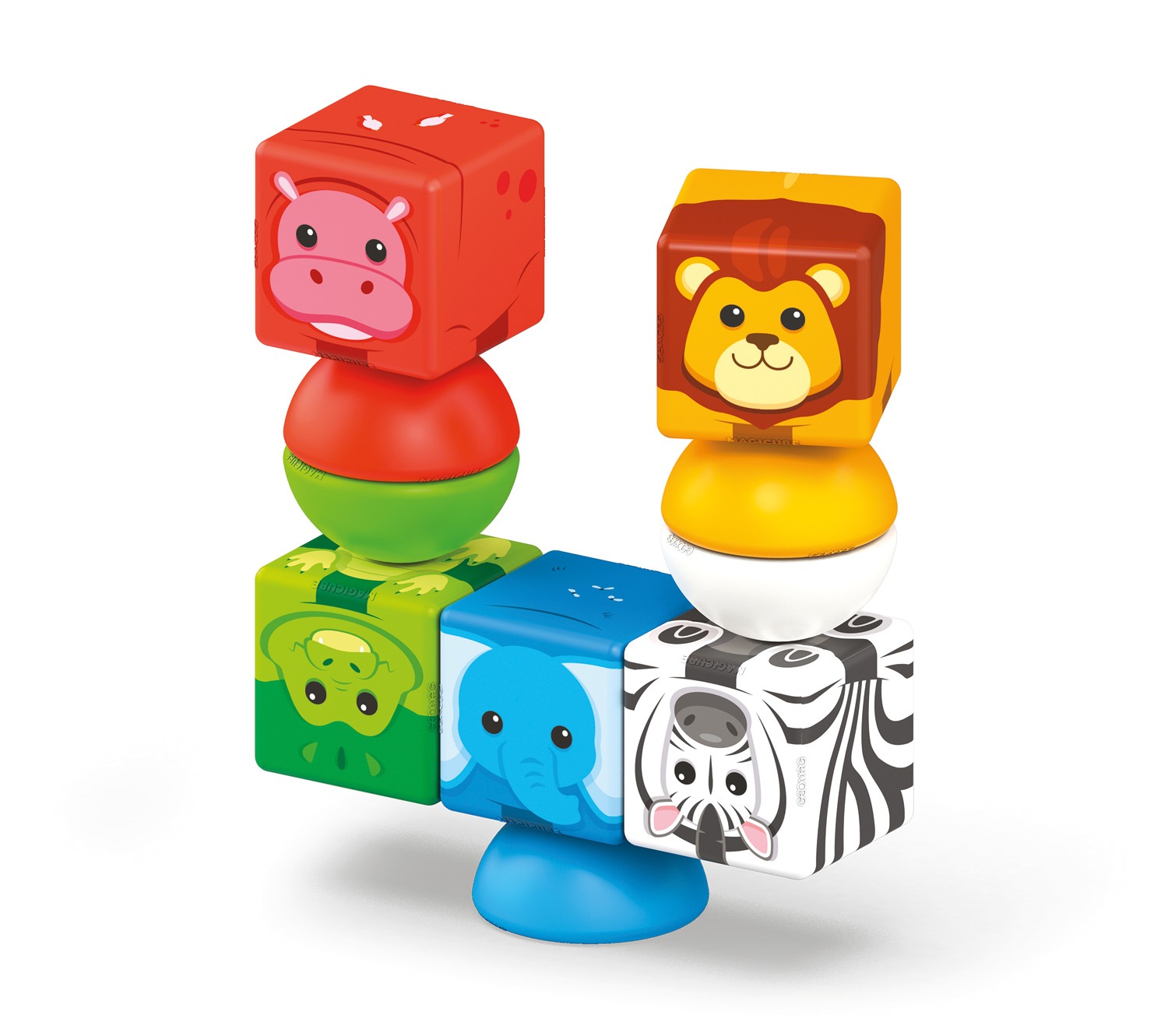 Geomag™ Magnetspielbausteine »Magicube Blocks Stacking Safari (305)« Made in Europe