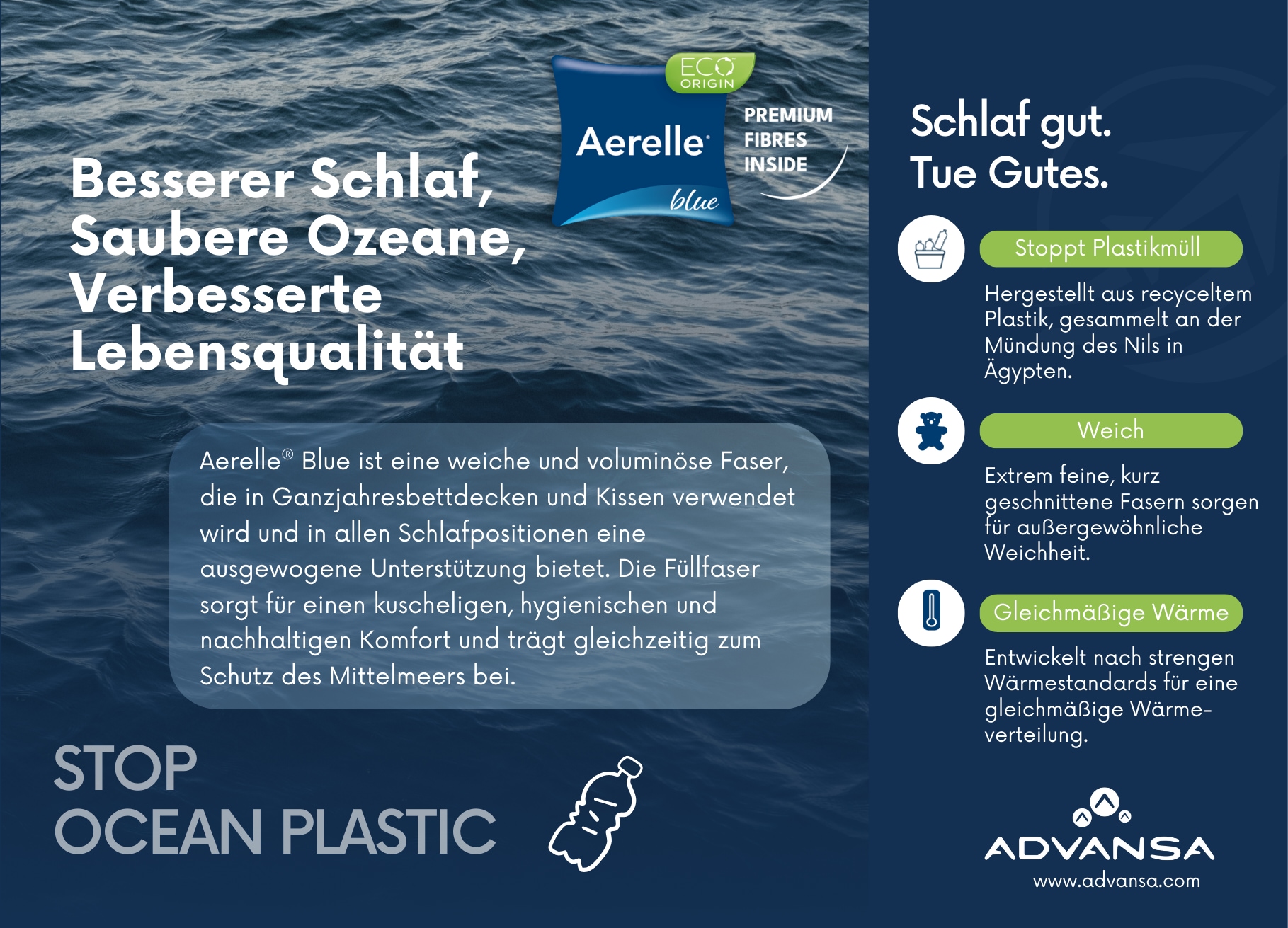 Beco Kunstfaserkopfkissen »Aerelle Blue Eco "GOLD", Kissen, mit Gratis-Perlenohrsteckern« Füllung: recycelte Faserbällchen 1 Stk. tlg. Jetzt zugreifen: Gratis-Aktion nur bis 31.12.2025!