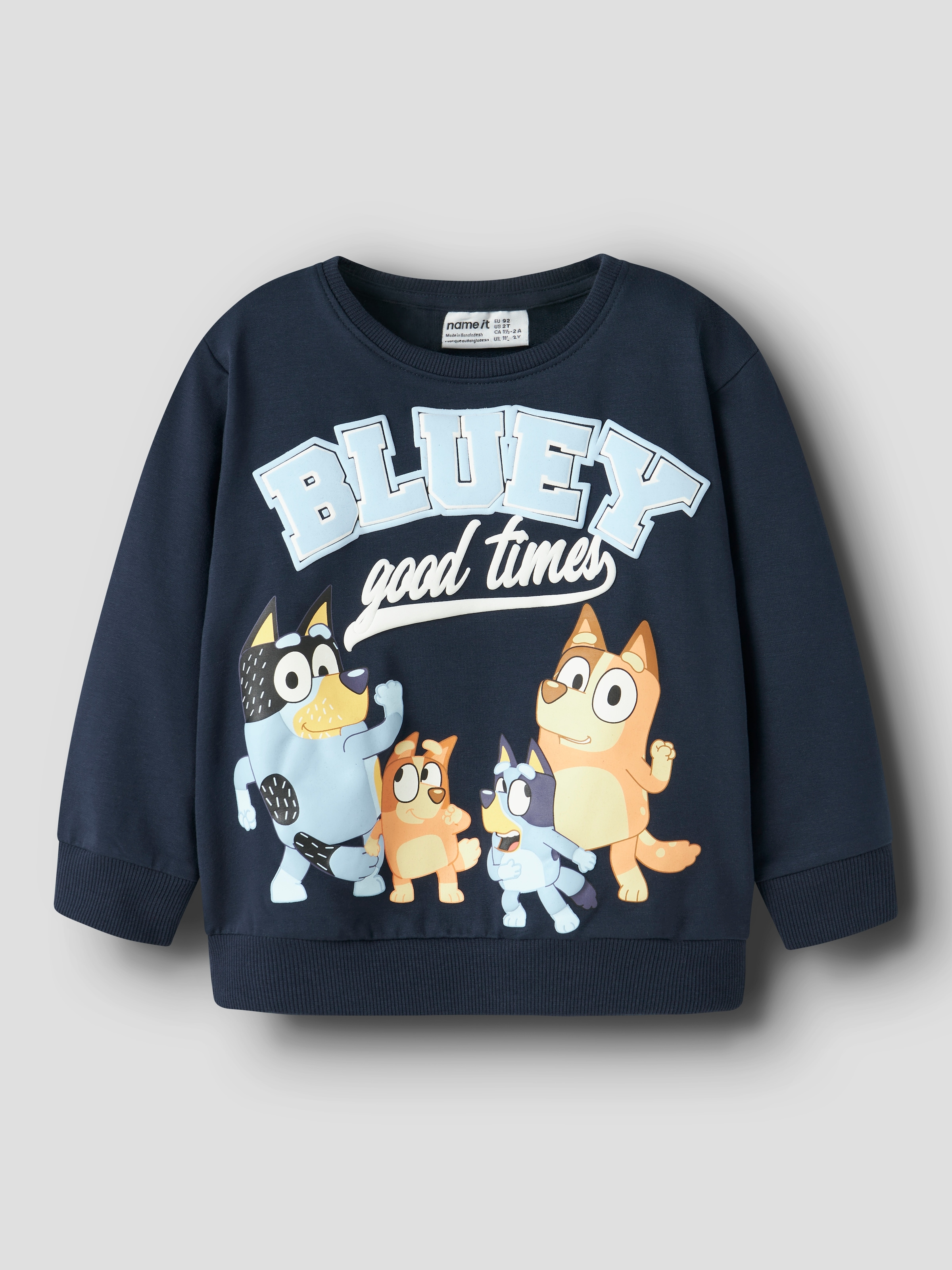 Name It Sweatshirt »NMMJUST BLUEY NREG SWEAT UNB NOOS SKY«, Baumwollmischung, regular fit
