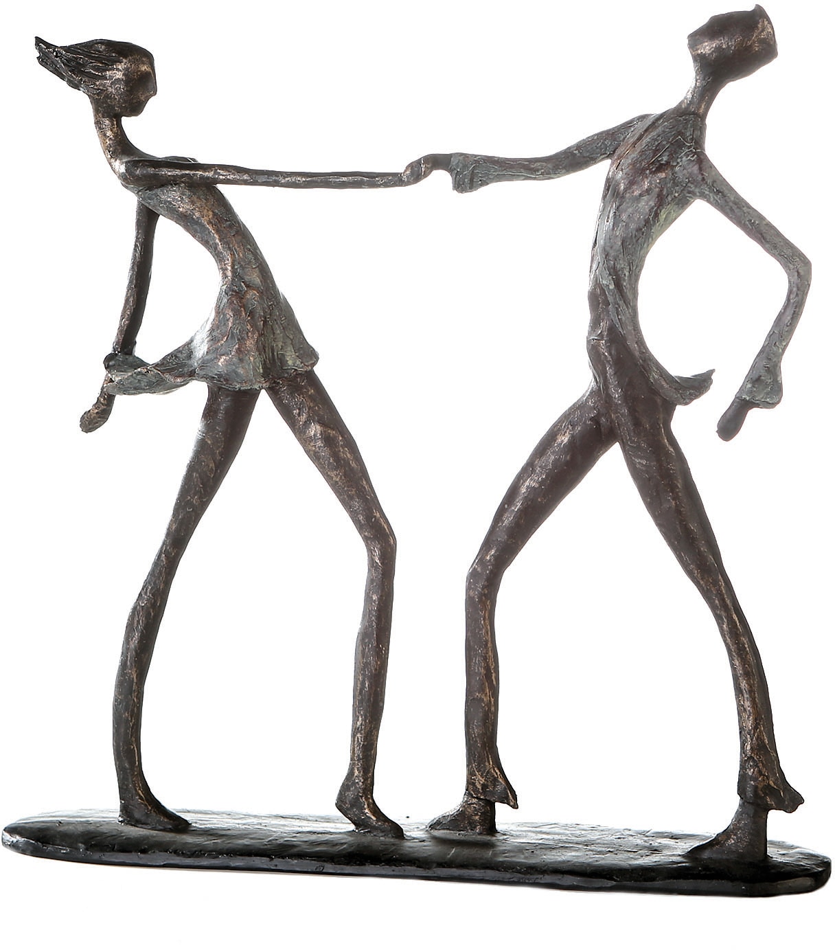 Casablanca by Gilde Dekofigur »Skulptur Jive«, Dekoobjekt, Höhe 36 cm,  Tänzer, mit Spruchanhänger, Wohnzimmer online bestellen