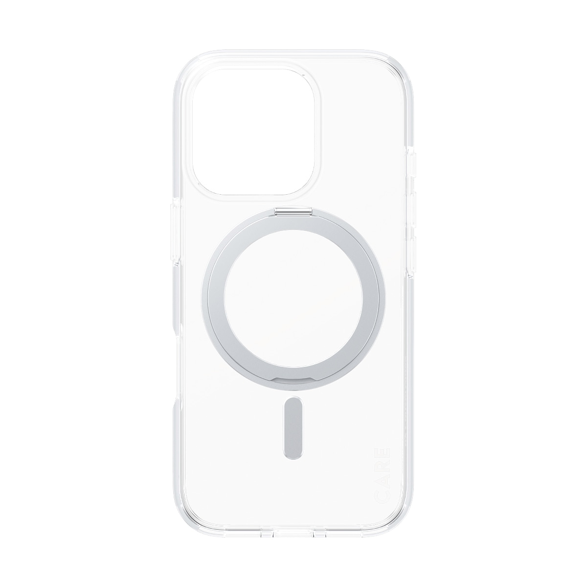 CARE by PanzerGlass Handyhülle »Feature Silver Kickstand MagSafe Apple iPhone 16 Pro«, Backcover, Schutzhülle, Handyschutzhülle, Case, Schutzcase, stoßfest