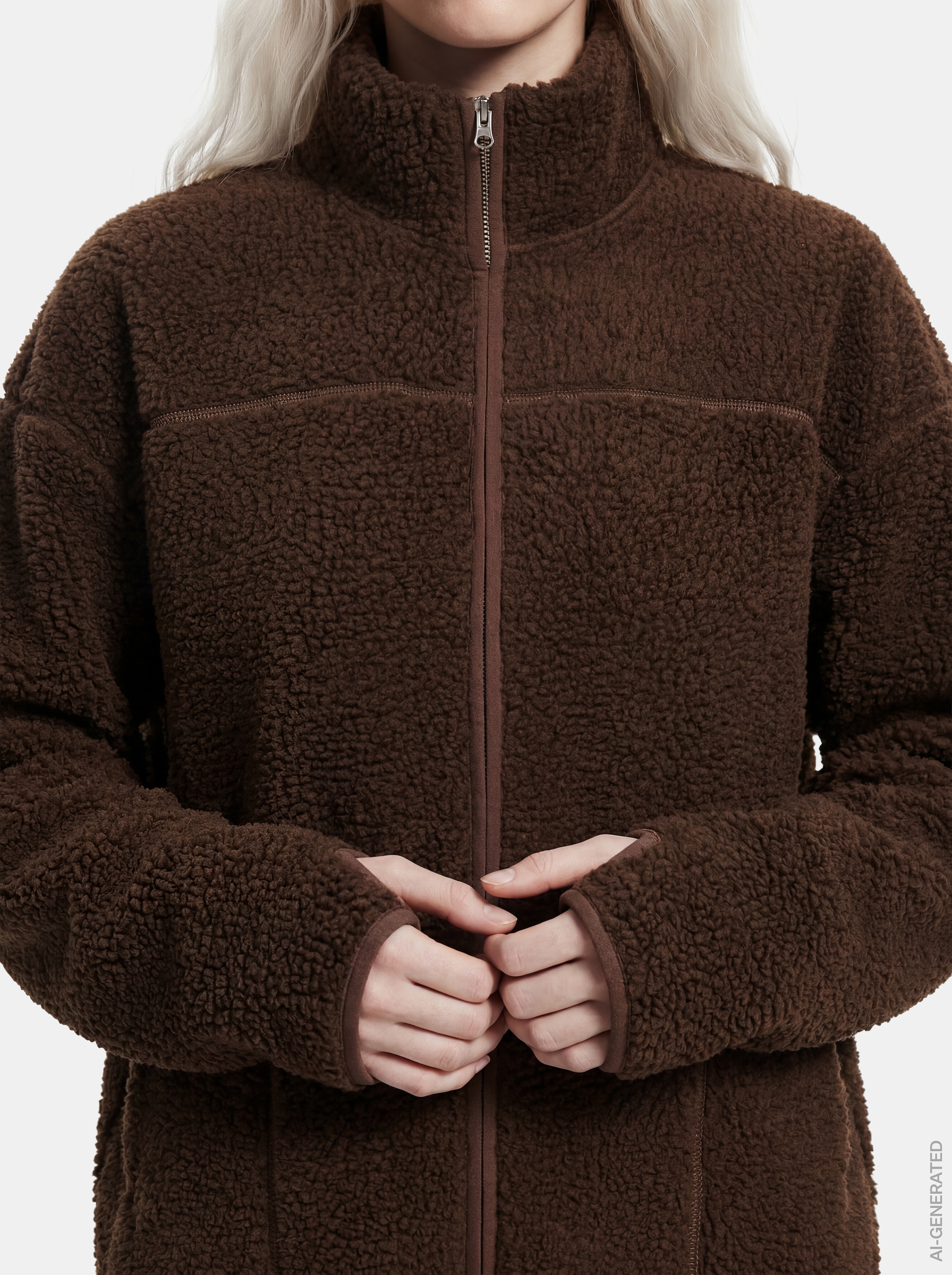 pieces Plüschjacke »PCSADIA LS TEDDY JACKET NOOS BC« Kunstfaser