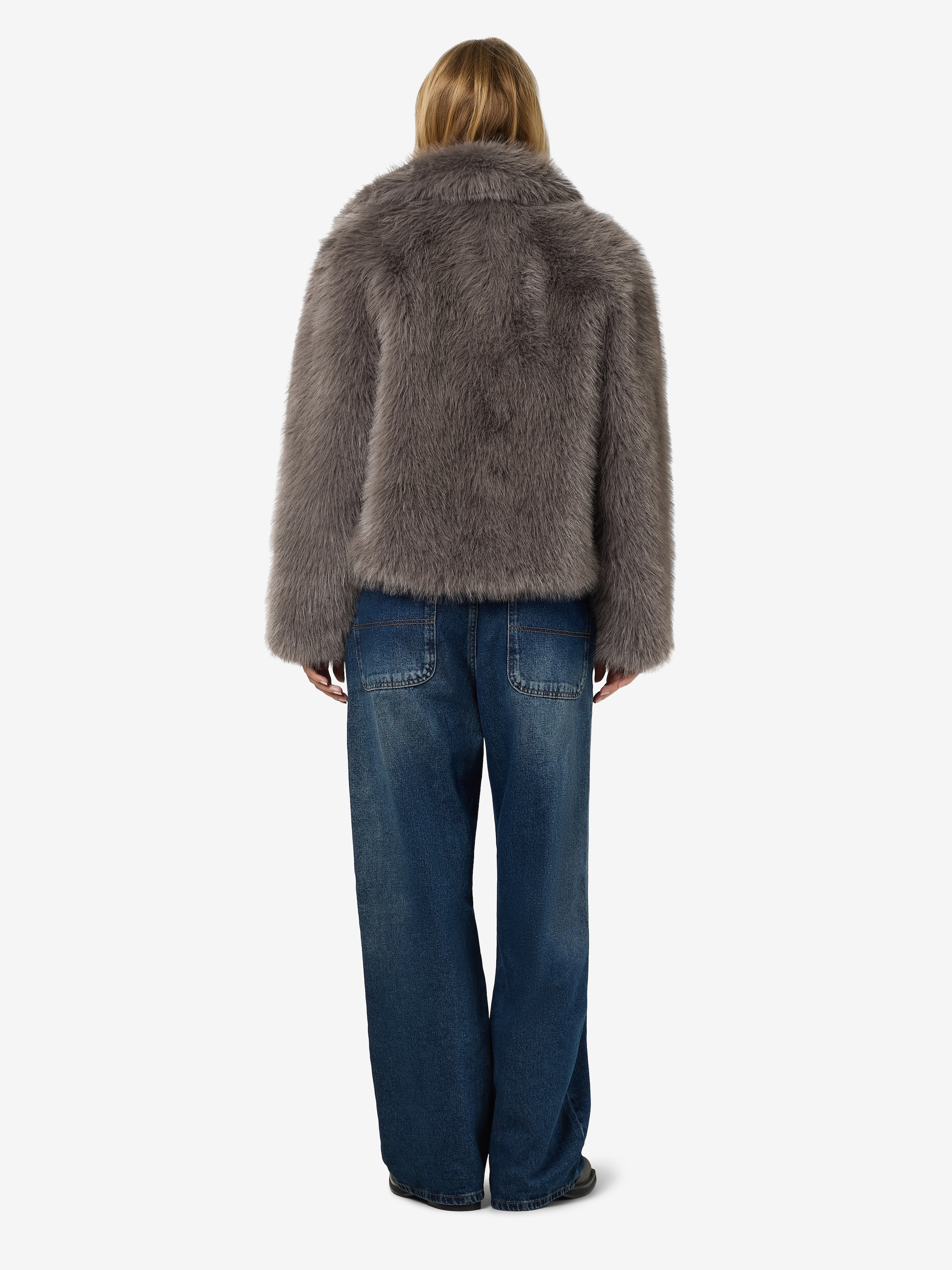 Noisy may Fellimitatjacke »NMEVIE L/S FUR JACKET NOOS« Polyester