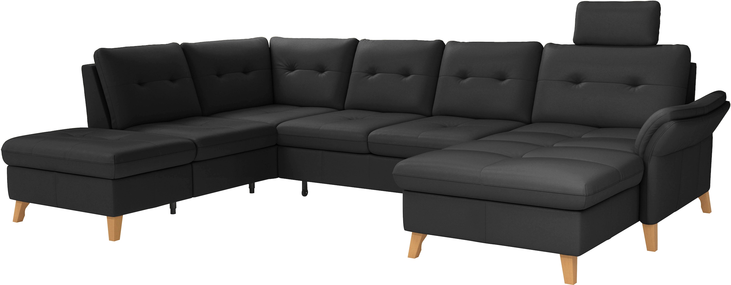 sit&more Wohnlandschaft »Göteborg«, inkl. Sitztiefenverstellung, wahlweise mit Bettfunktion & Bettkasten