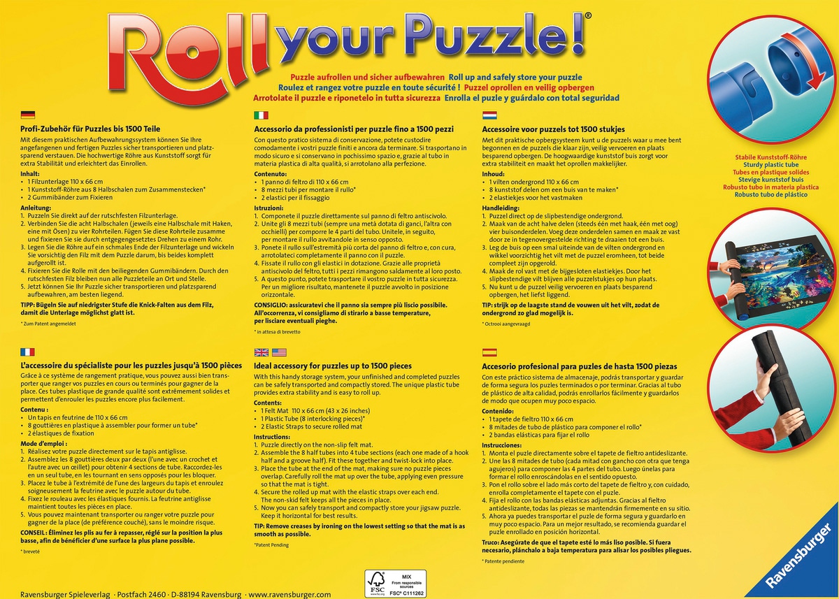 Ravensburger Puzzleunterlage »Roll your Puzzle für 300-1500 Teile«, Made in Europe