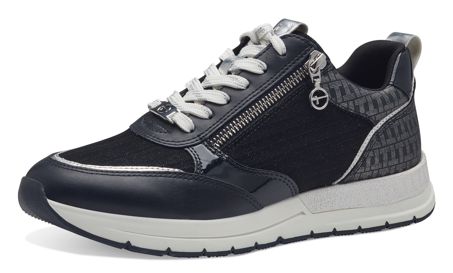 Tamaris Keilsneaker, Freizeitschuh, Halbschuh, Schnürschuh in schmaler Form