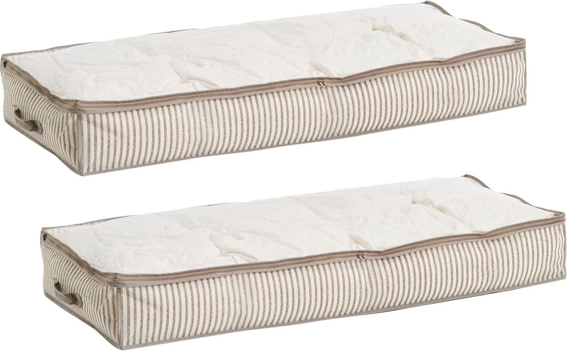 Zeller Present Aufbewahrungstasche »Stripes« Vlies, beige