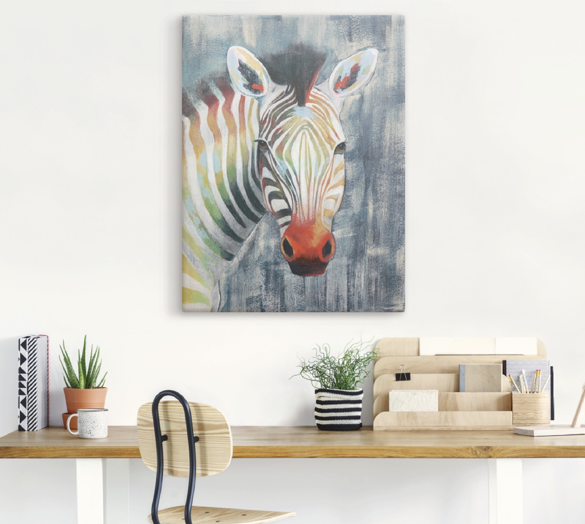 Artland Wandbild »Prisma Zebra I«, Wildtiere, (1 St.), als Alubild, Outdoorbild, Leinwandbild, Wandaufkleber, versch. Größen