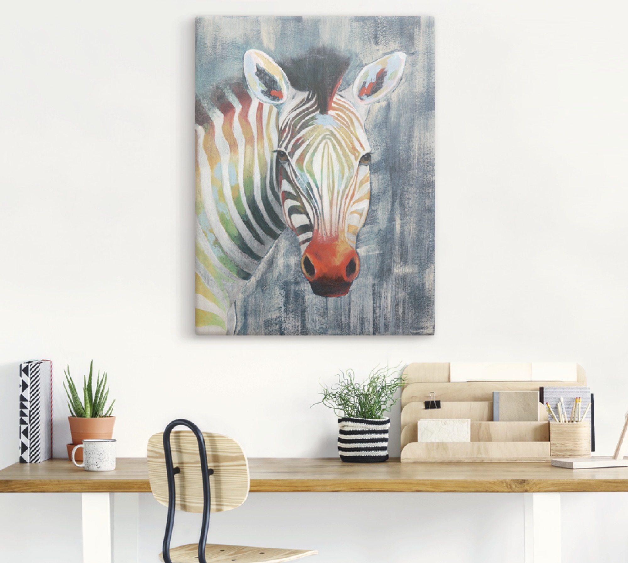 Artland Wandbild »Prisma Zebra I«, Wildtiere, (1 St.), als Alubild, Outdoor günstig online kaufen