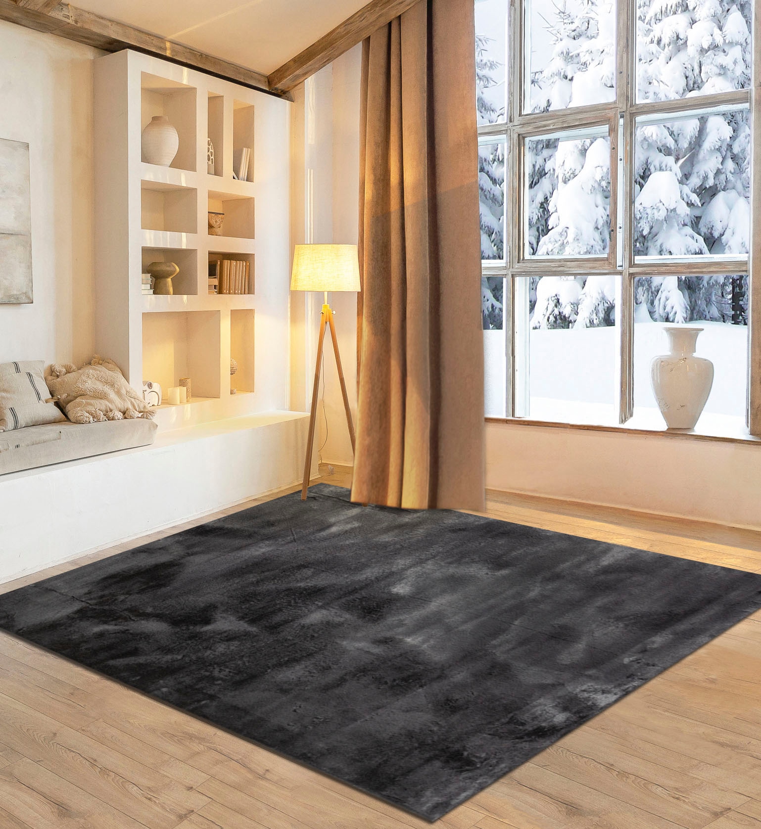 OTTO home Fellteppich »Guidel« rechteckig 30 mm Höhe Kunstfell, Kuscheltepp günstig online kaufen