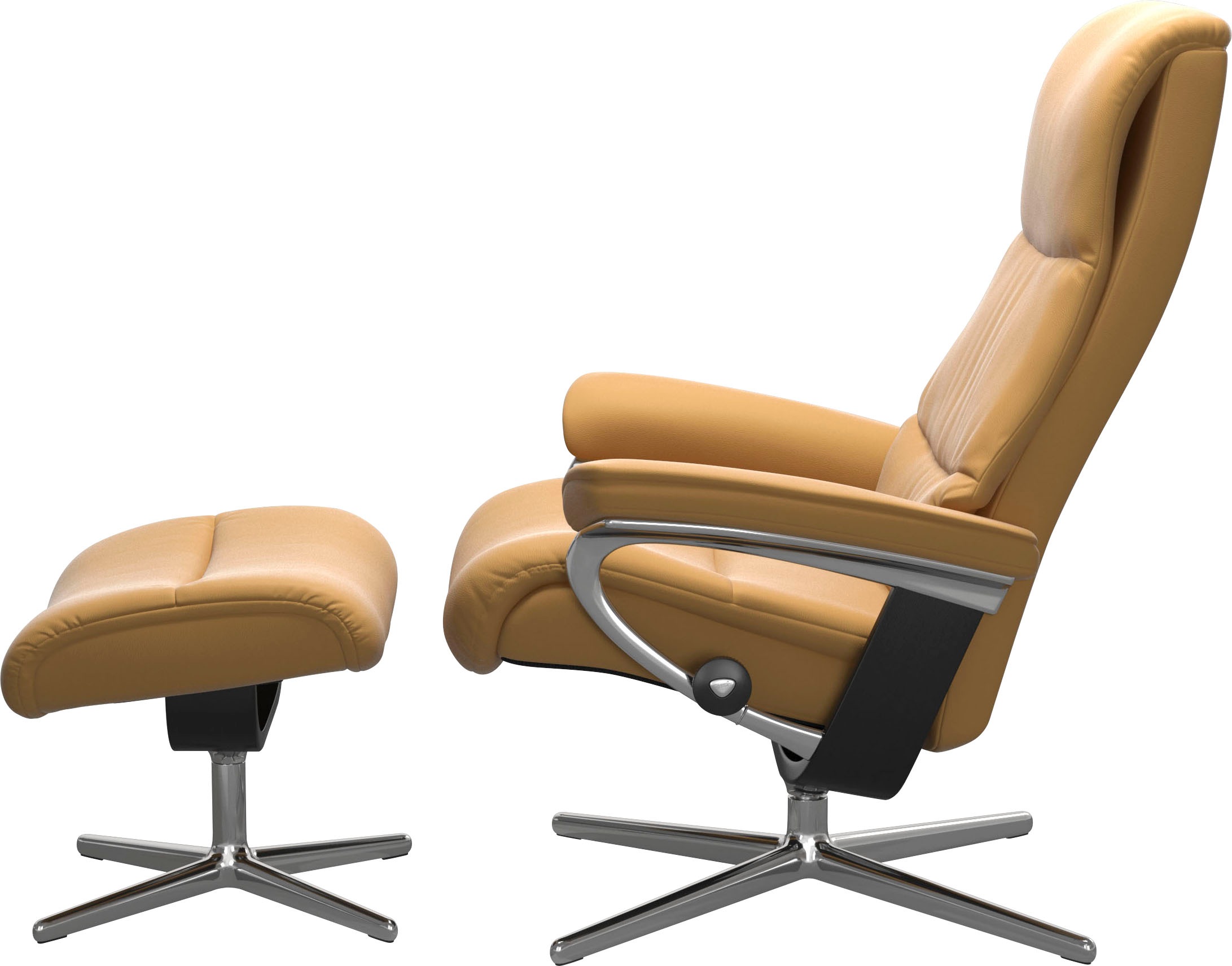Stressless® Relaxsessel »View«, mit Cross Base, Größe S, M & L, Holzakzent Schwarz