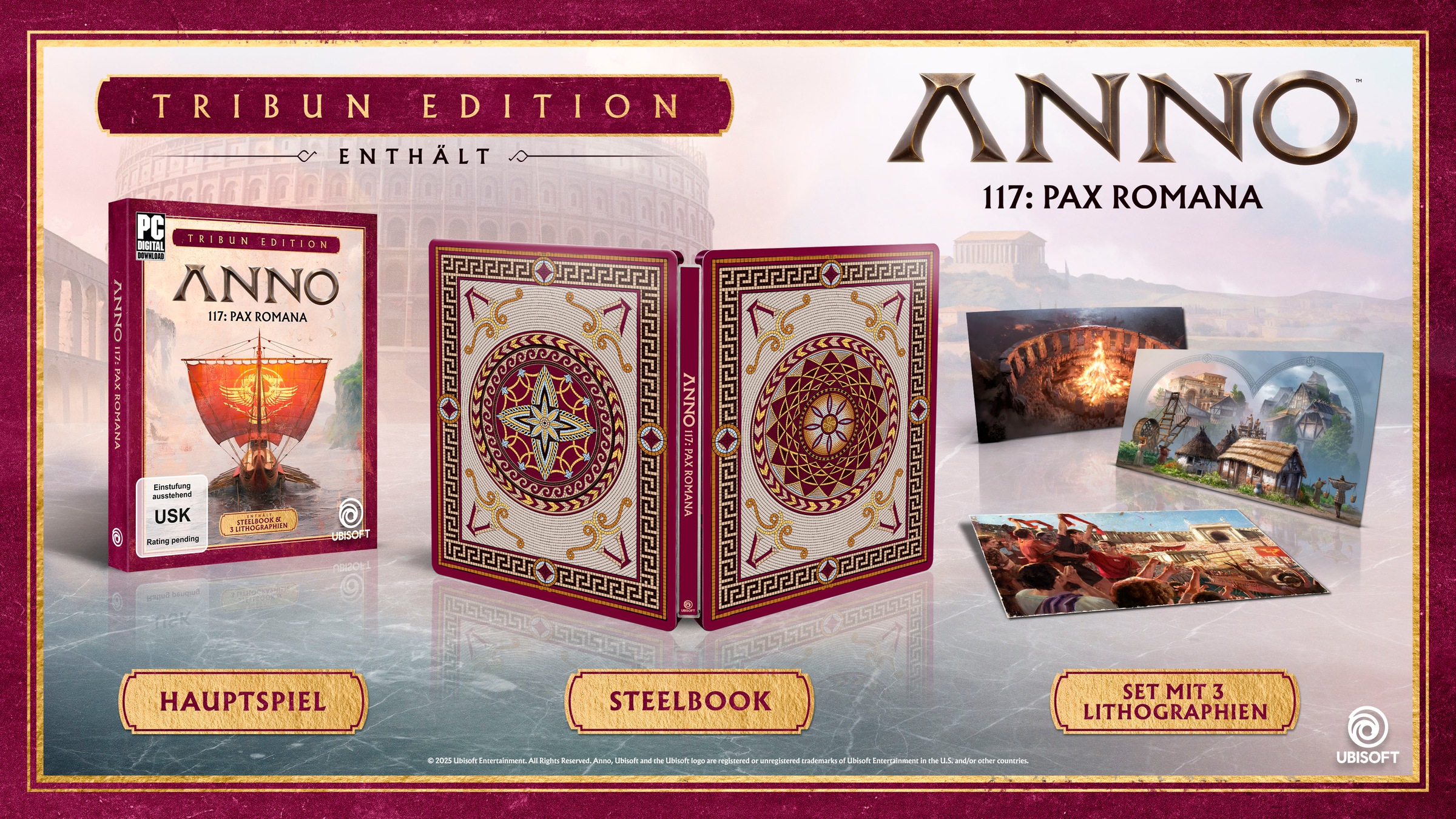 UBISOFT Spielesoftware »Anno 117: Pax Romana Tribun Edition«, PC