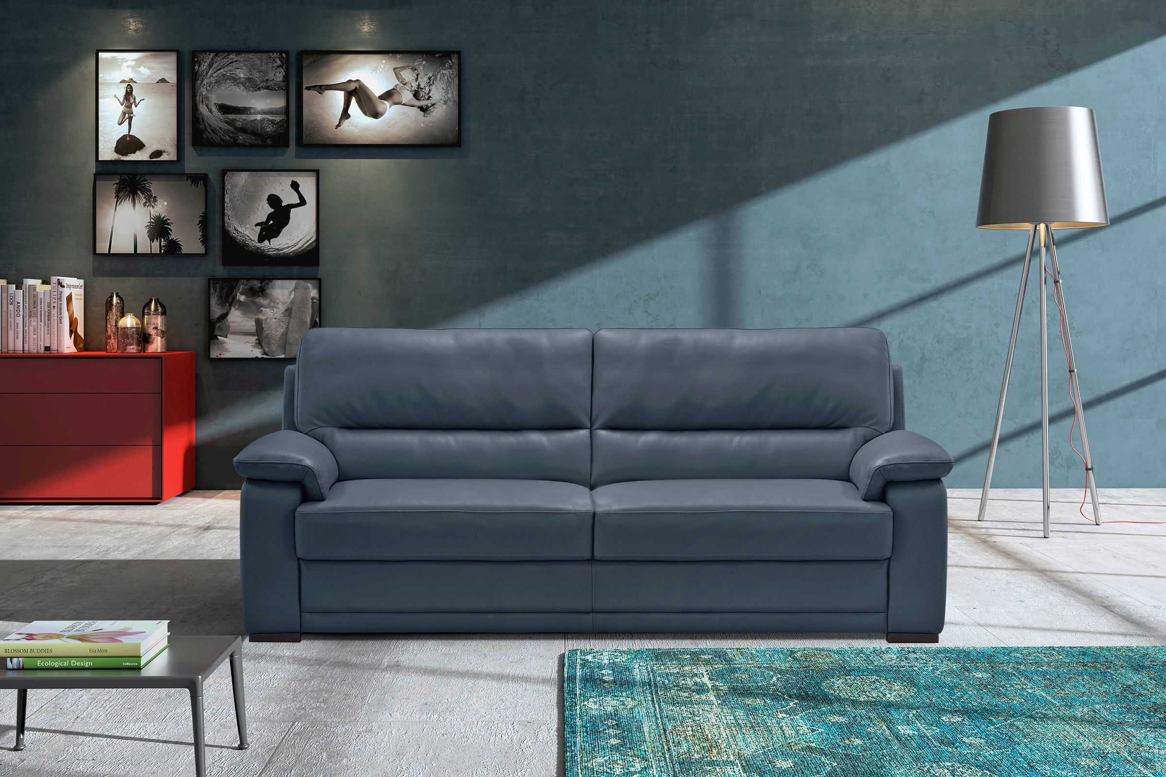 Egoitaliano 2,5-Sitzer »Doris, modernes Designersofa, Ledersofa mit erstkla günstig online kaufen
