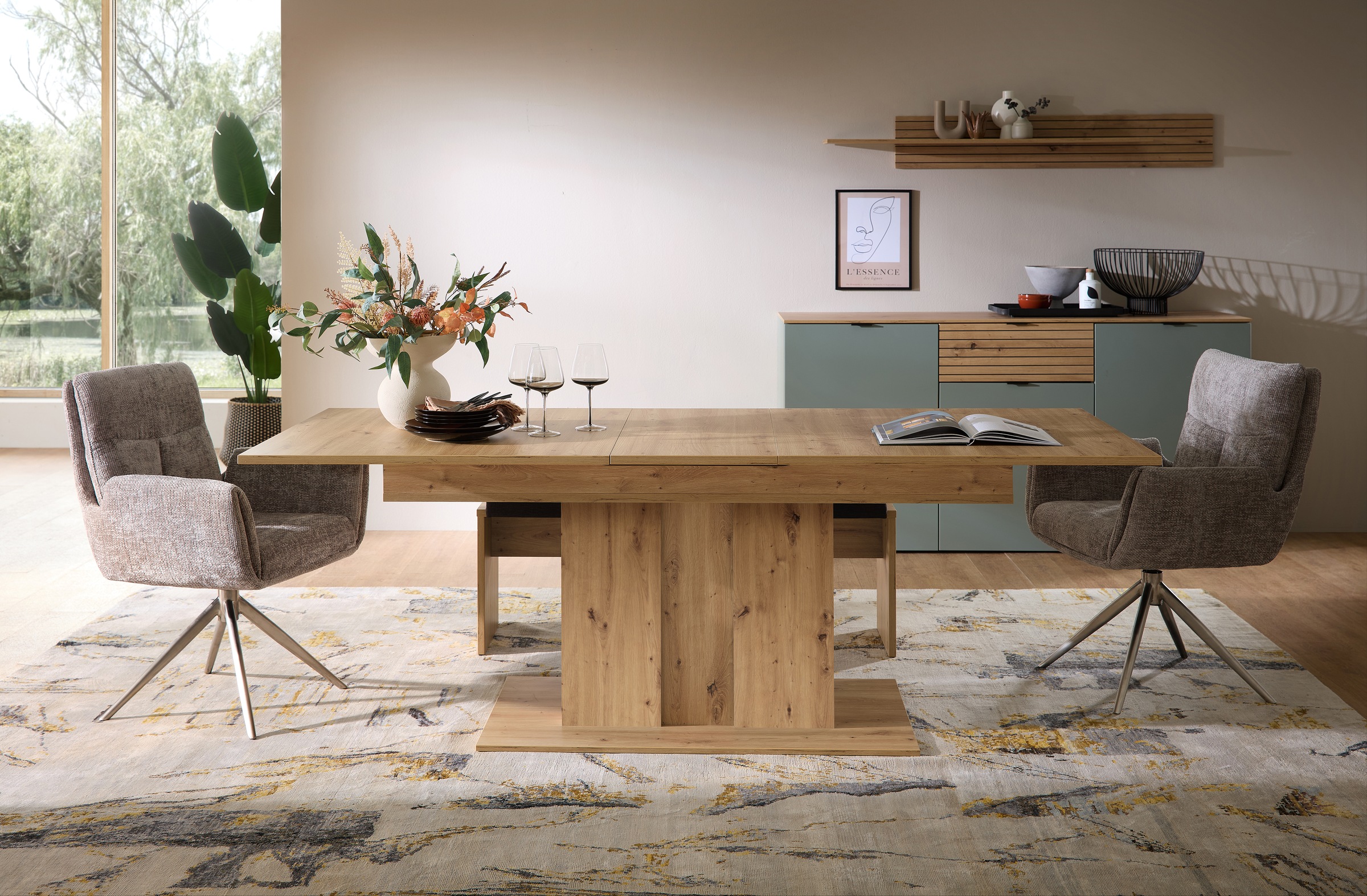 Innostyle Esstisch »INA Esstisch, 180-220 x 77 x 90 cm (B/H/T)« 1 Stk. tlg. günstig online kaufen