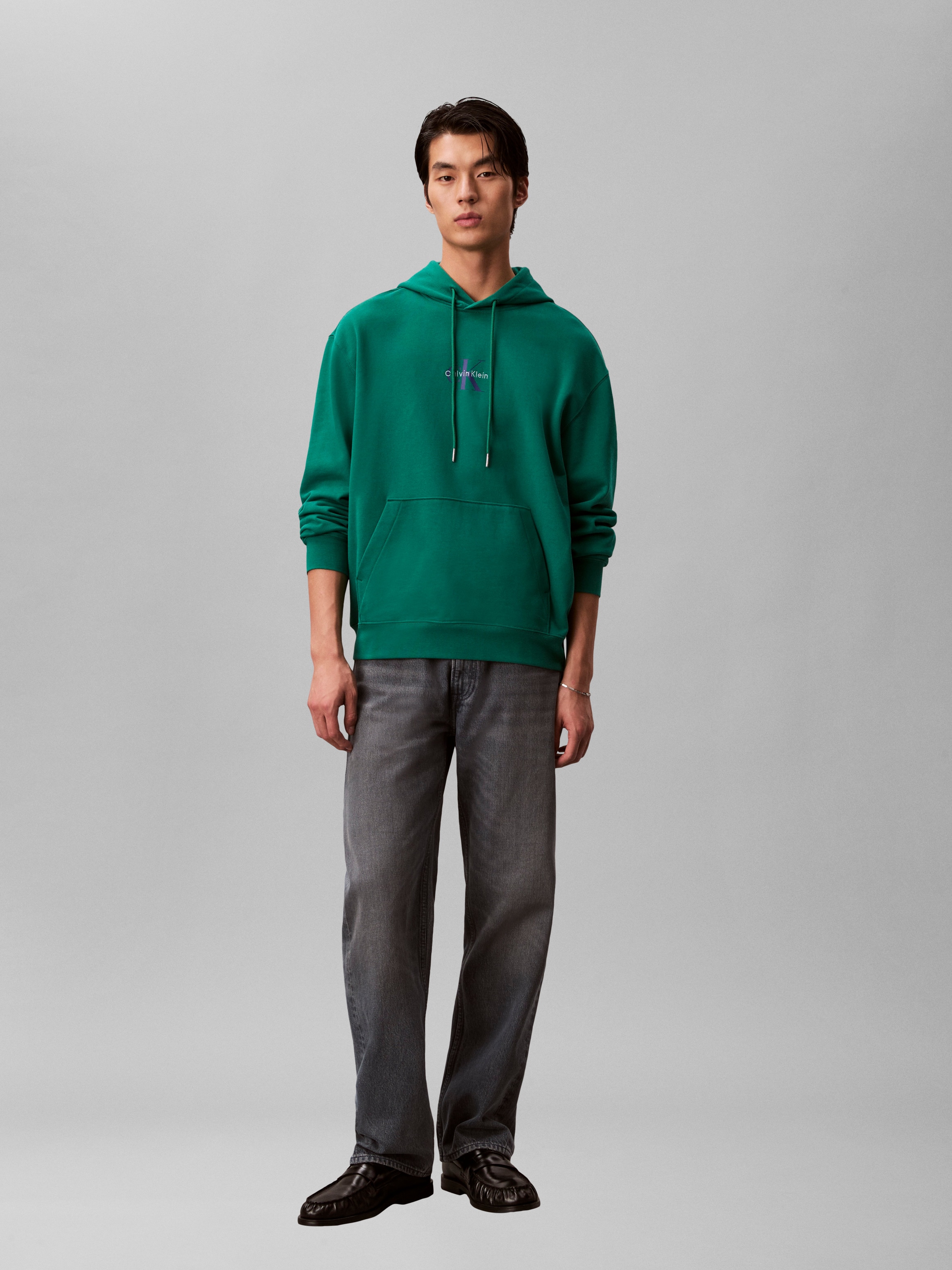 Calvin Klein Jeans Sweatshirt »LS EU 350TERRY MONOLOGO CN SWTSH«, Rundhalsausschnitt, regular fit
