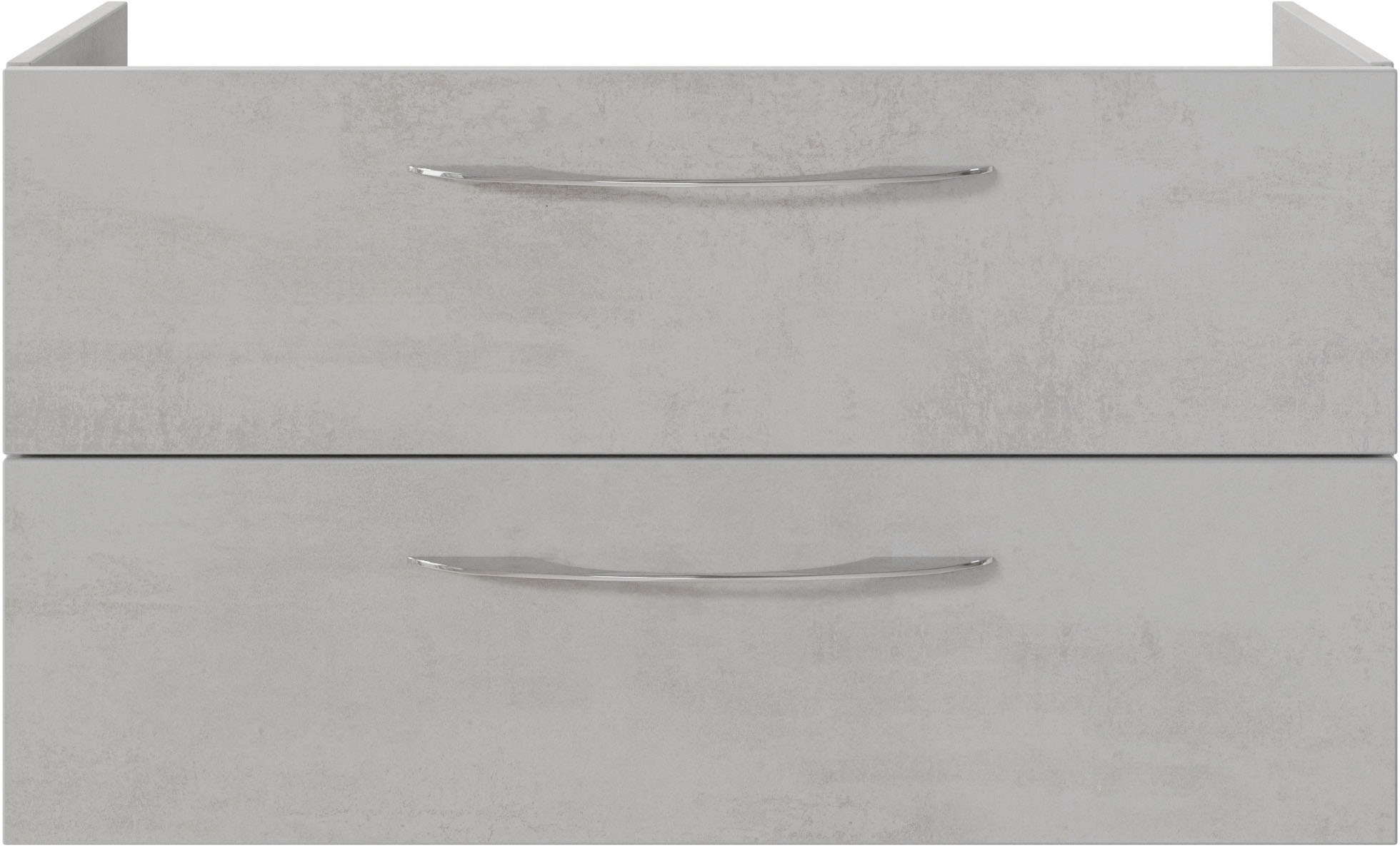 Saphir Badmöbel-Set »Serie 4035 2-teilig, Keramikwaschtisch mit LED-Spiegel, 90 cm breit« Set, 