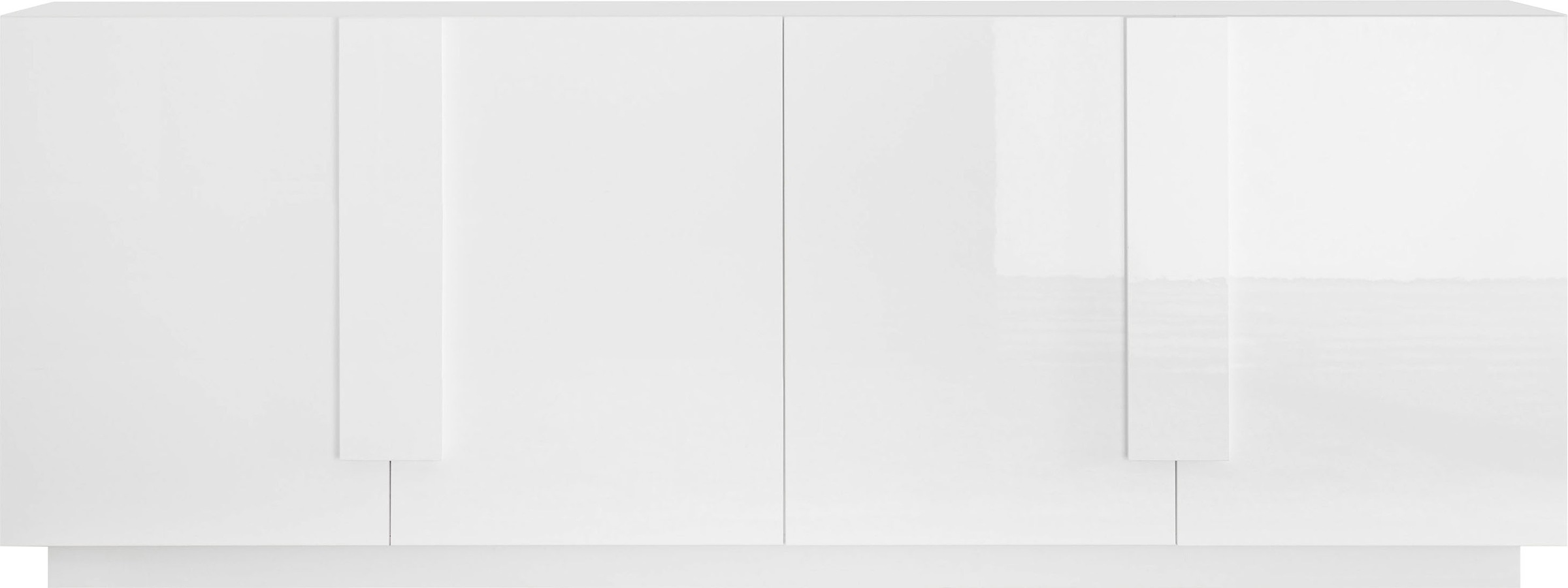 Sideboard „Jupiter Sideboard“, Breite 241 cm mit 4 Türen, Weiß Hochglanz Lack B/H/T: 241 cm x 90 cm x 44 cm