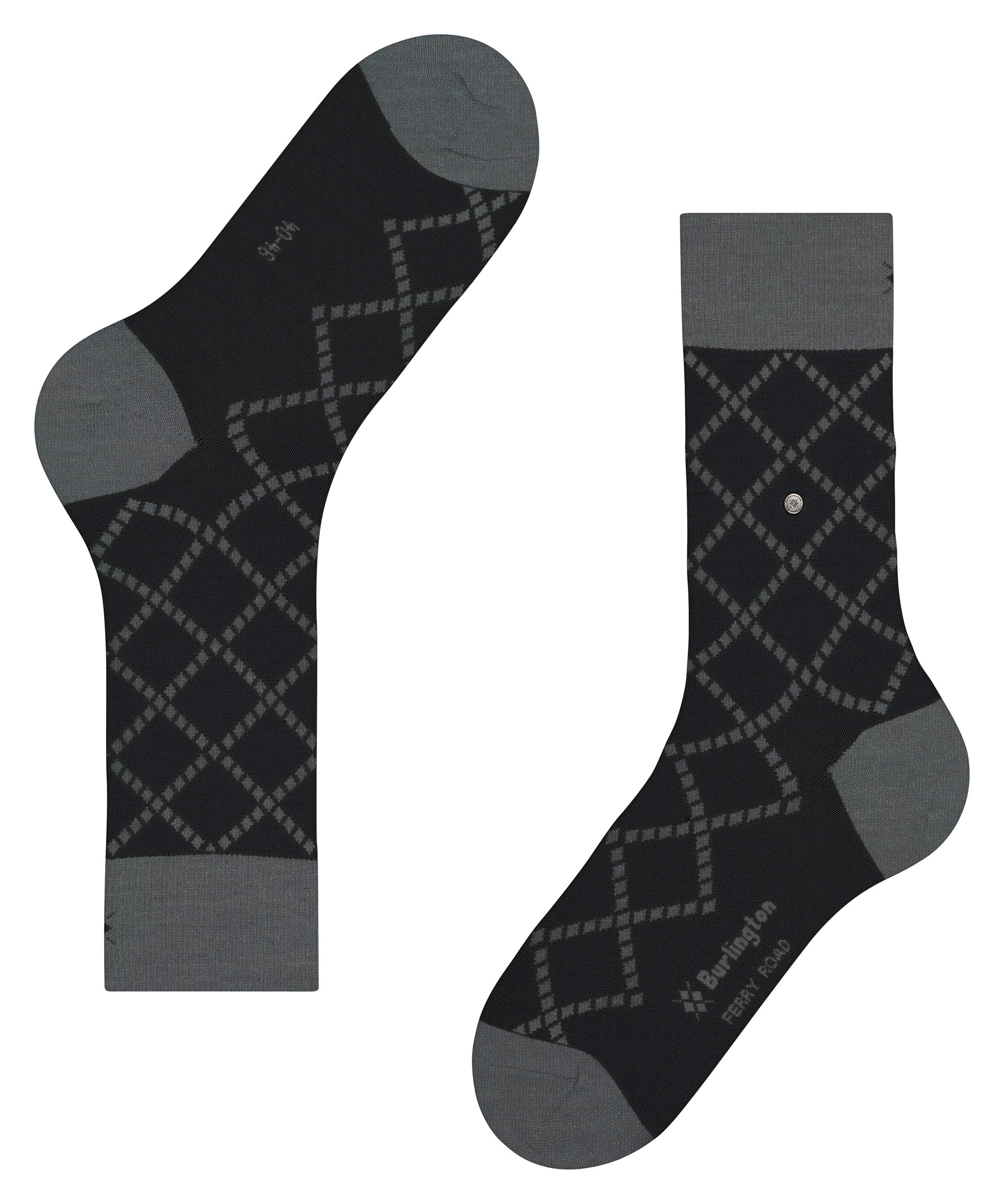 Burlington Socken »Ferry Road« Einheitsgröße 40-46, Rauten-Design, wärmende Wollmischung