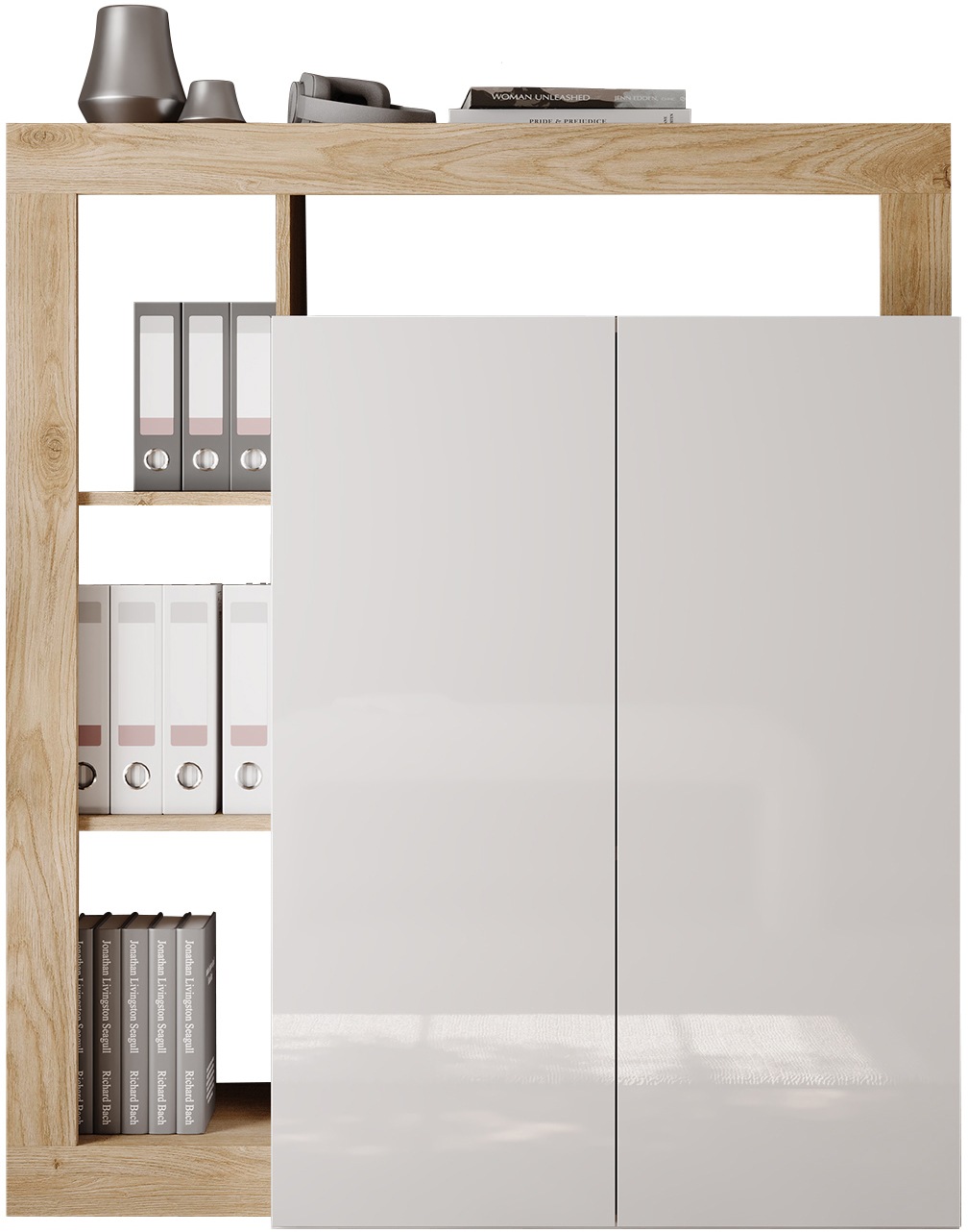 INOSIGN Sekretär »Hamburg Breite 108 cm, Höhe 126 cm, 2 Türen, PC-Schrank, günstig online kaufen
