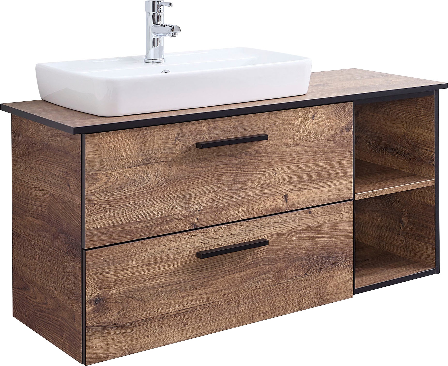 Saphir Badmöbel-Set »Quickset 374 Keramik-Aufsatzwaschtisch mit Unterschran günstig online kaufen