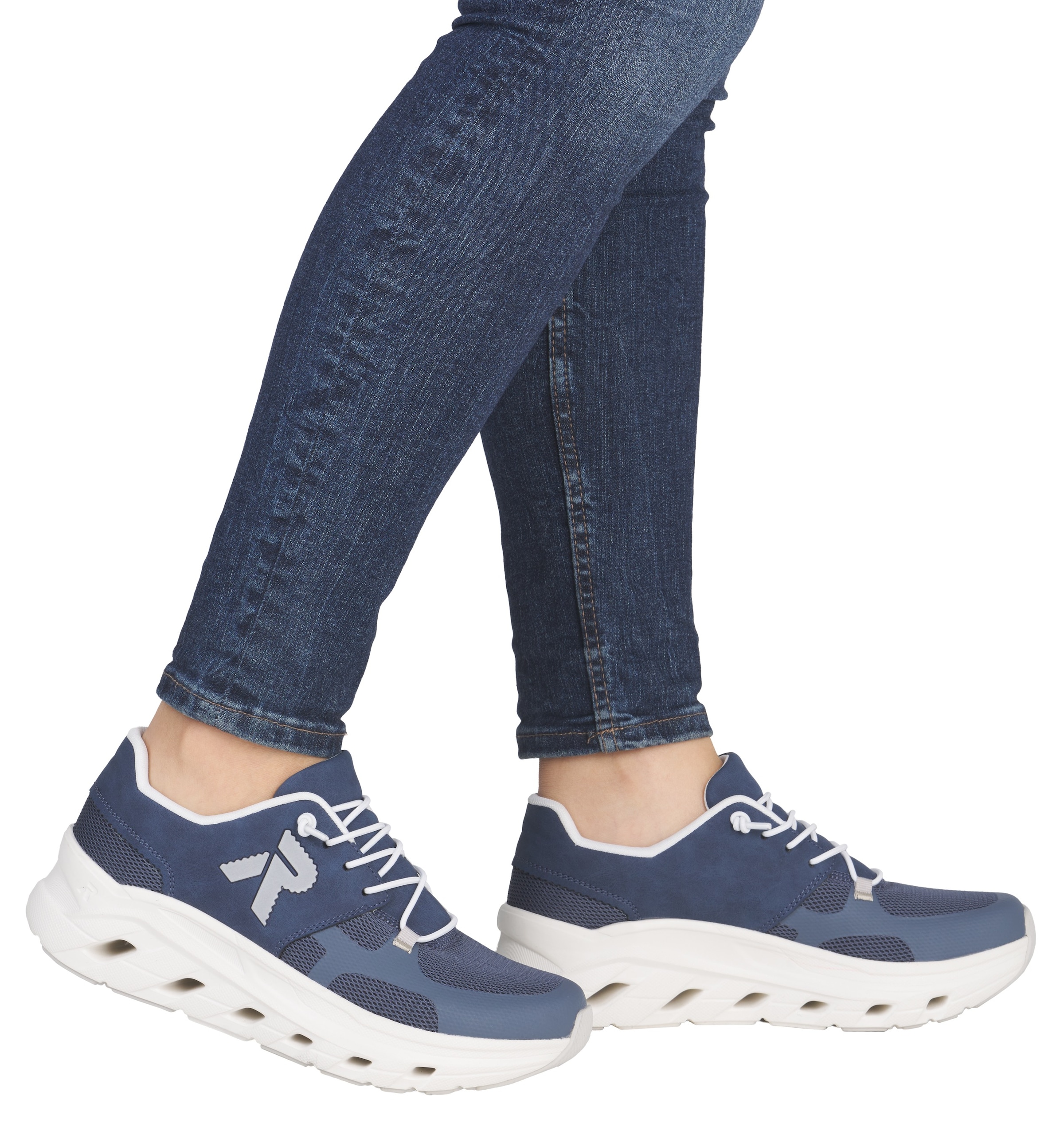 RIEKER Sport Plateausneaker  Slip-on Sneaker, Halbschuh, Freizeitsneaker mit MemoSoft-Innensohle