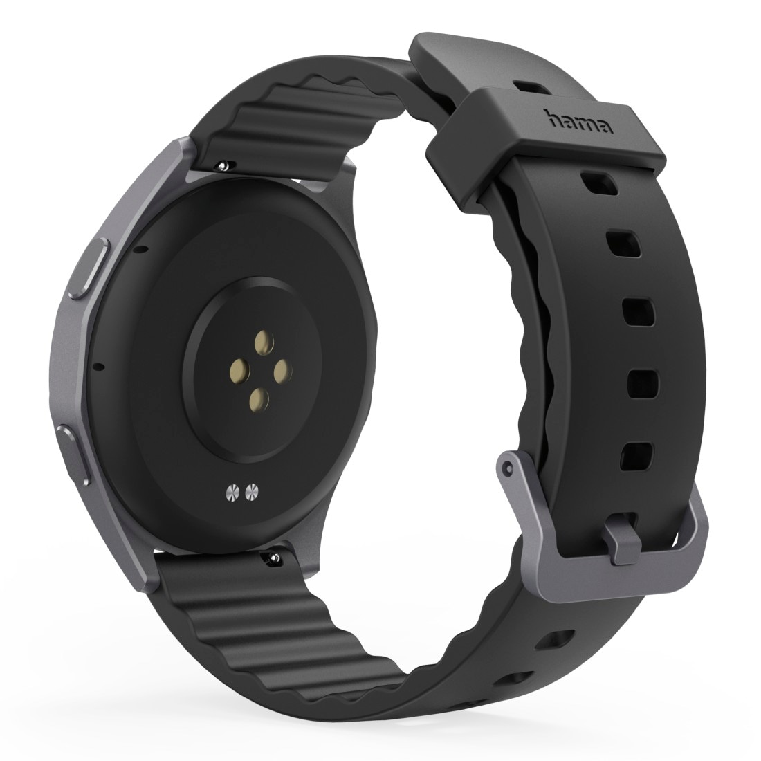 Hama Smartwatch »Smartwatch 1,43“ mit GPS (Fitness, Telefonfunktion, Puls, wasserdicht)«, (/ 1,43 Zoll),)