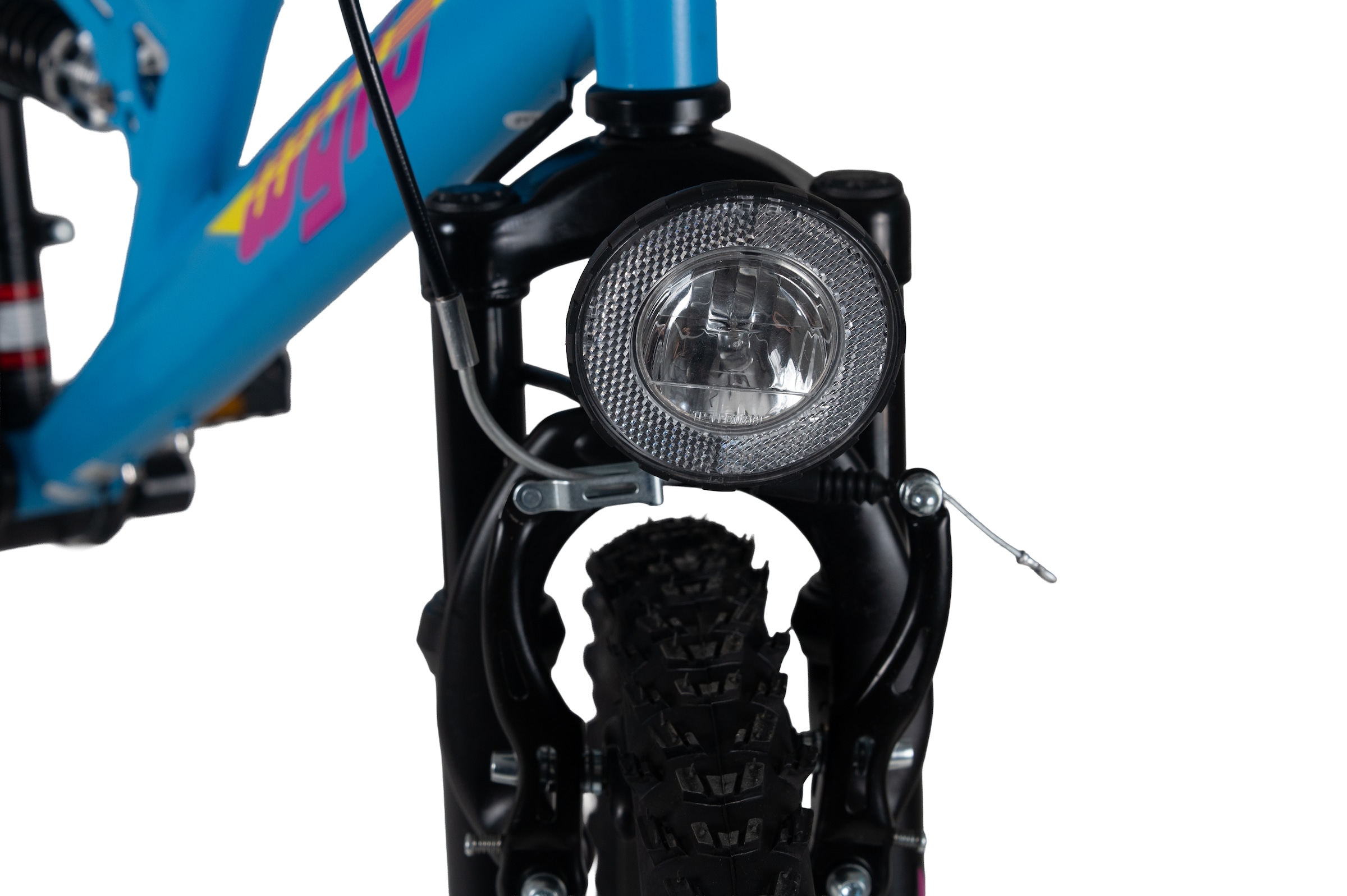 WYLD Jugendfahrrad »WYLD Kinder-Mountainbike Fully ATB 24'' Zodiac blau 18 Gänge RH 38 cm« 18 Gang Shimano Tourney Schaltwerk Kettenschaltung