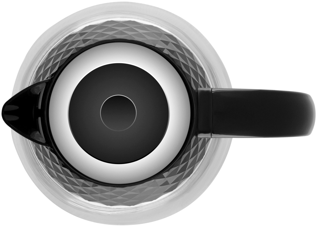eta Wasserkocher »Crystal ETA315490000«, 1,7 l, 2200 W, in einem edlen Schwarz, aus Glas und mit Beleuchtung