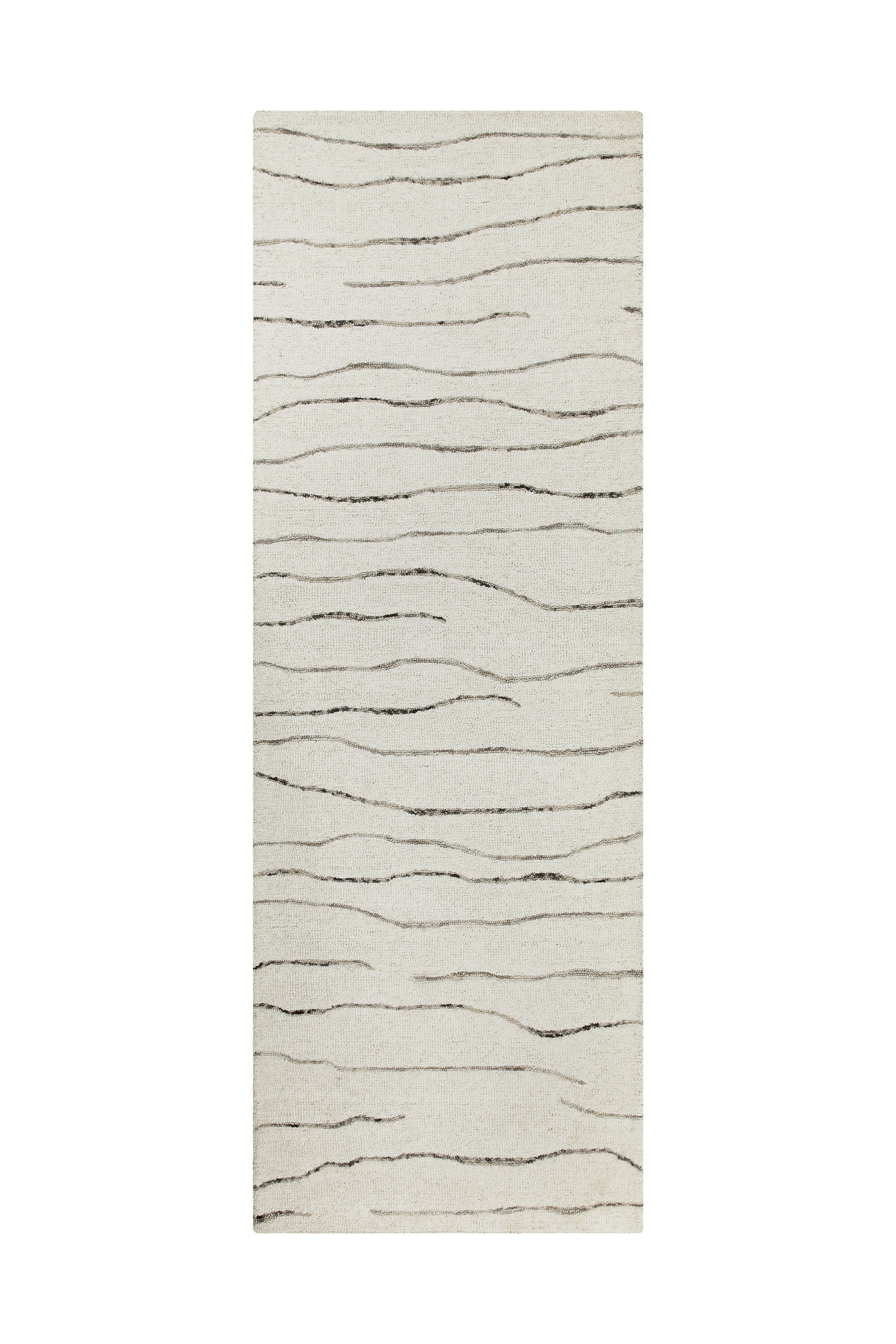 Wecon home Wollteppich »Hamptons ELEVEN«, rechteckig, 10 mm Höhe, Läufer, Schurwolle, Kurzflor, Wohnzimmer, Schlafzimmer, Wellen
