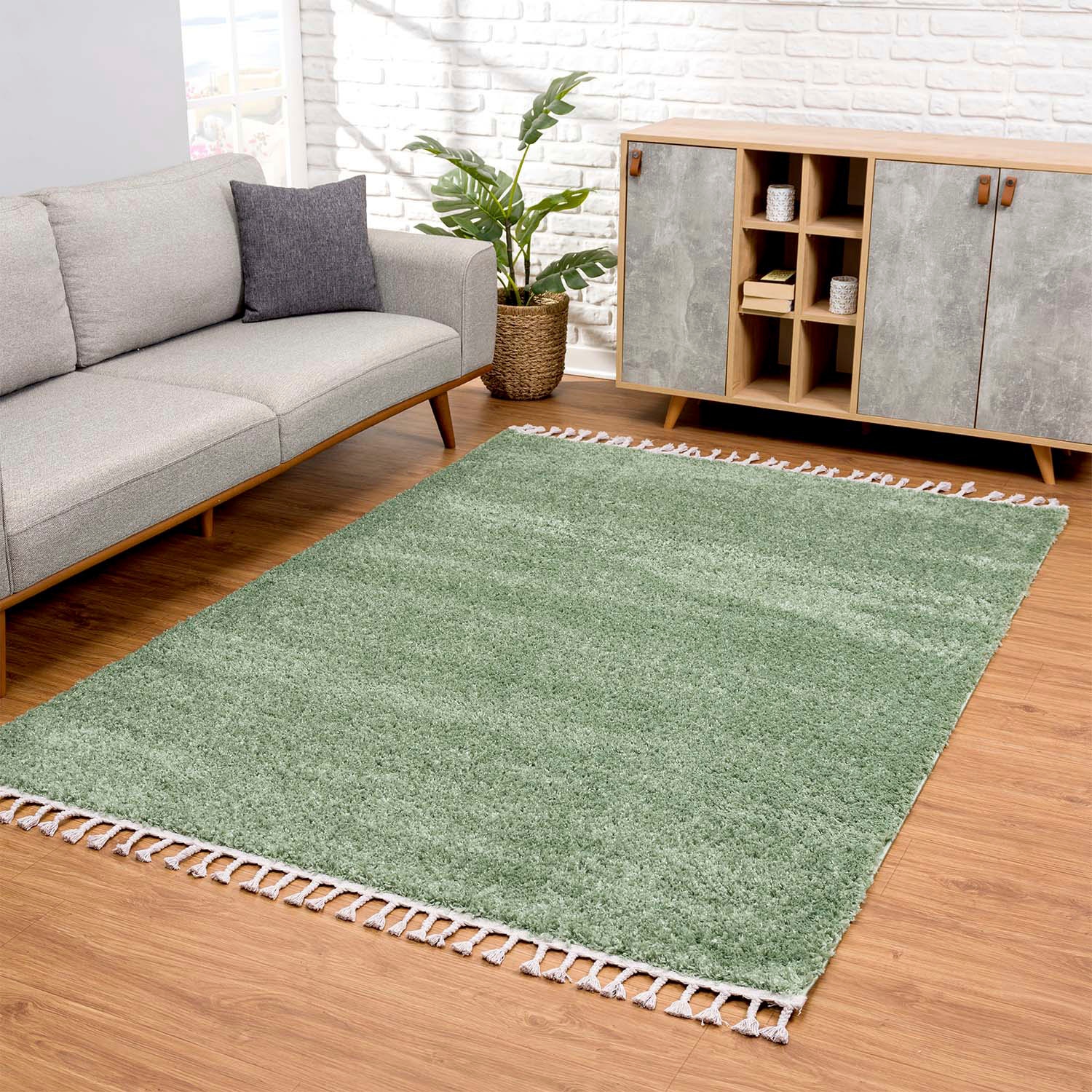 Carpet bequem »Pulpy 100«, viele und bestellen Größen, schnell uni, mit weich, sehr City rechteckig, Fransen, Wohnzimmer, Hochflor-Teppich Schafzimmer