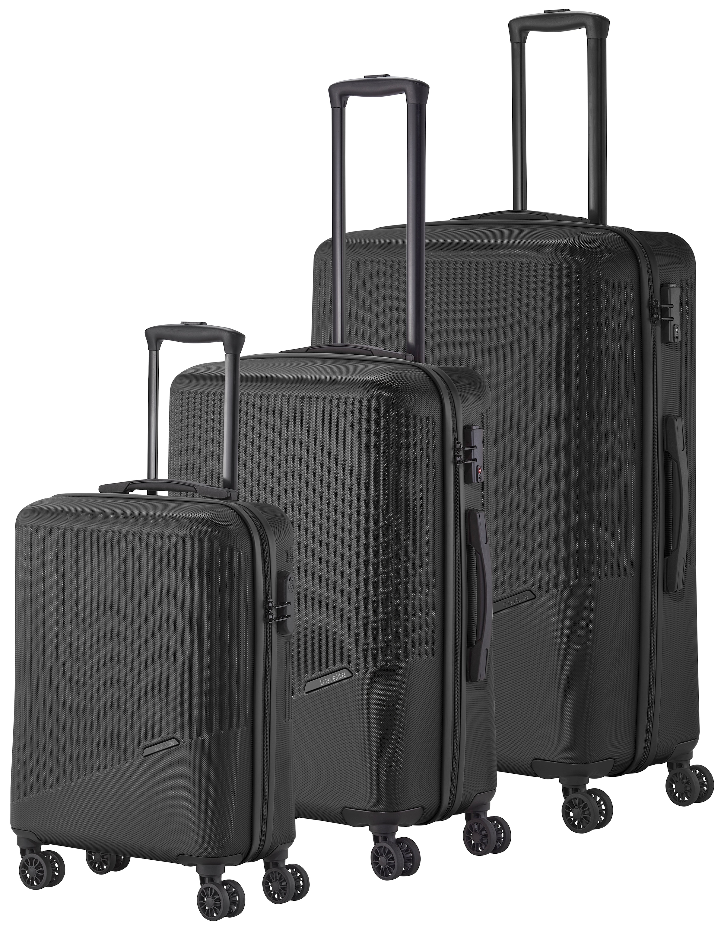 Trolleyset »BALI 4w L/M/S«, (Set, 3 tlg., Hartschalen Trolley Set), Kofferset...