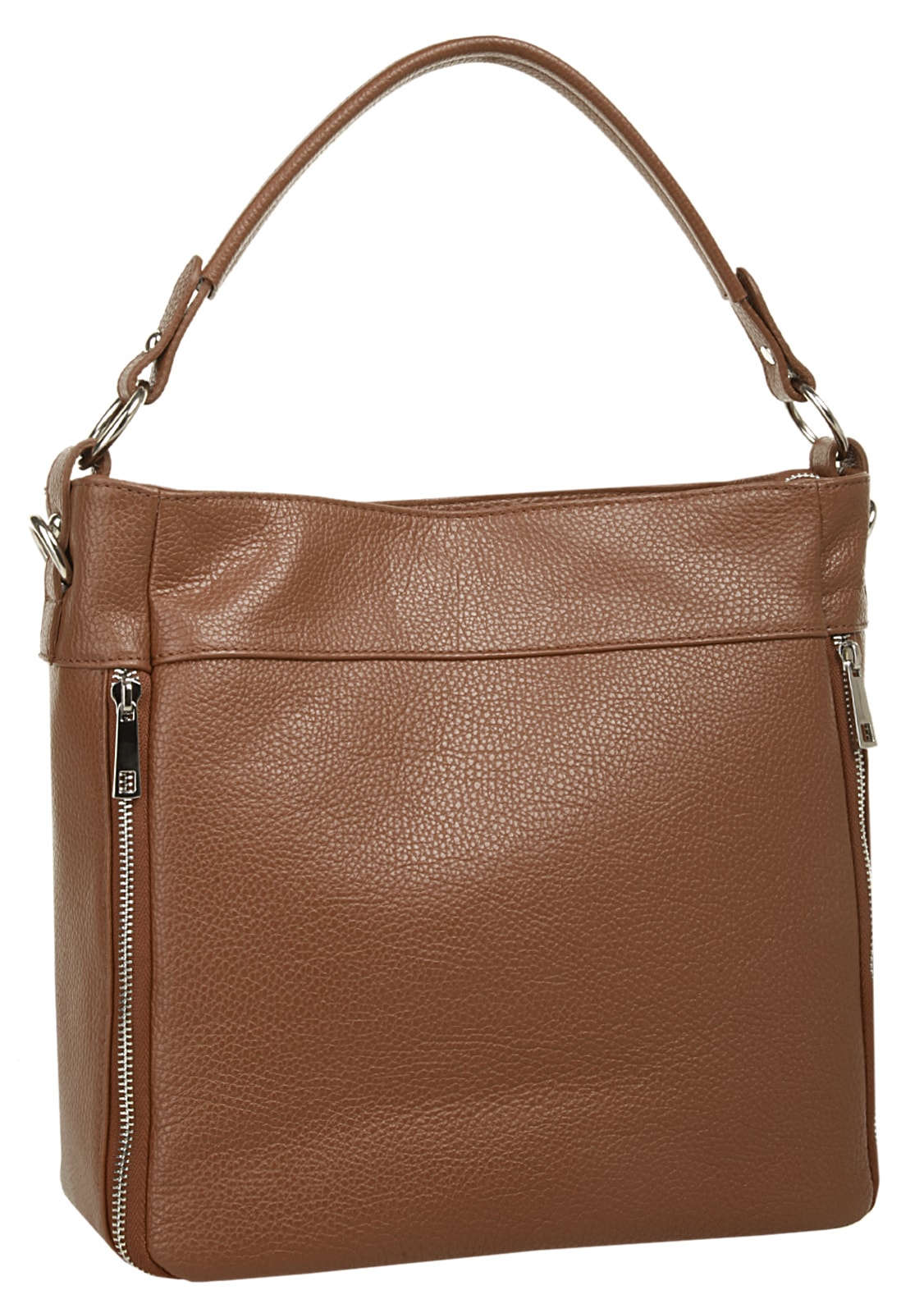Cluty Henkeltasche, echt Leder, Made in Italy