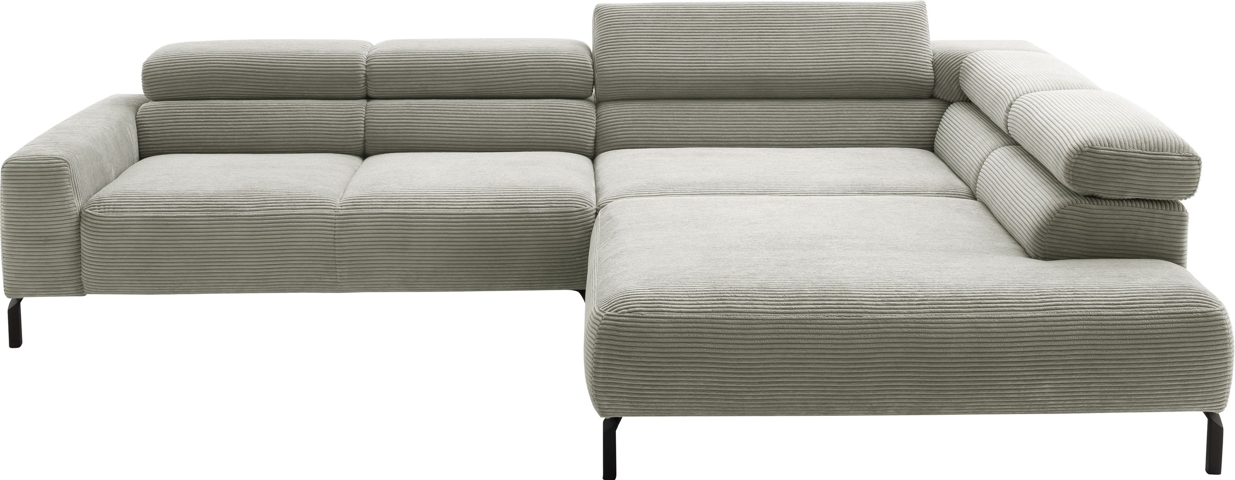 Home affaire Ecksofa »Antonelli, L-Form, inkl. Kopfteilverstellung, Breite günstig online kaufen