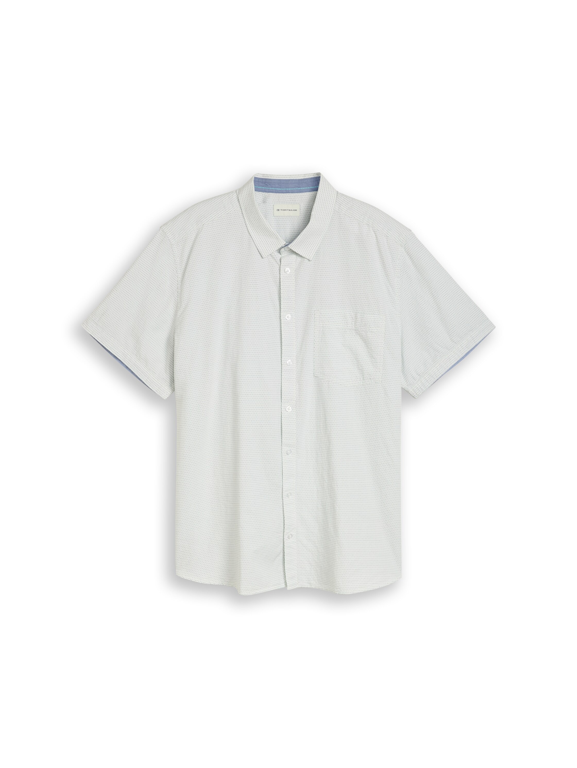 TOM TAILOR PLUS Kurzarmhemd mit Minimalprint - Große Größen