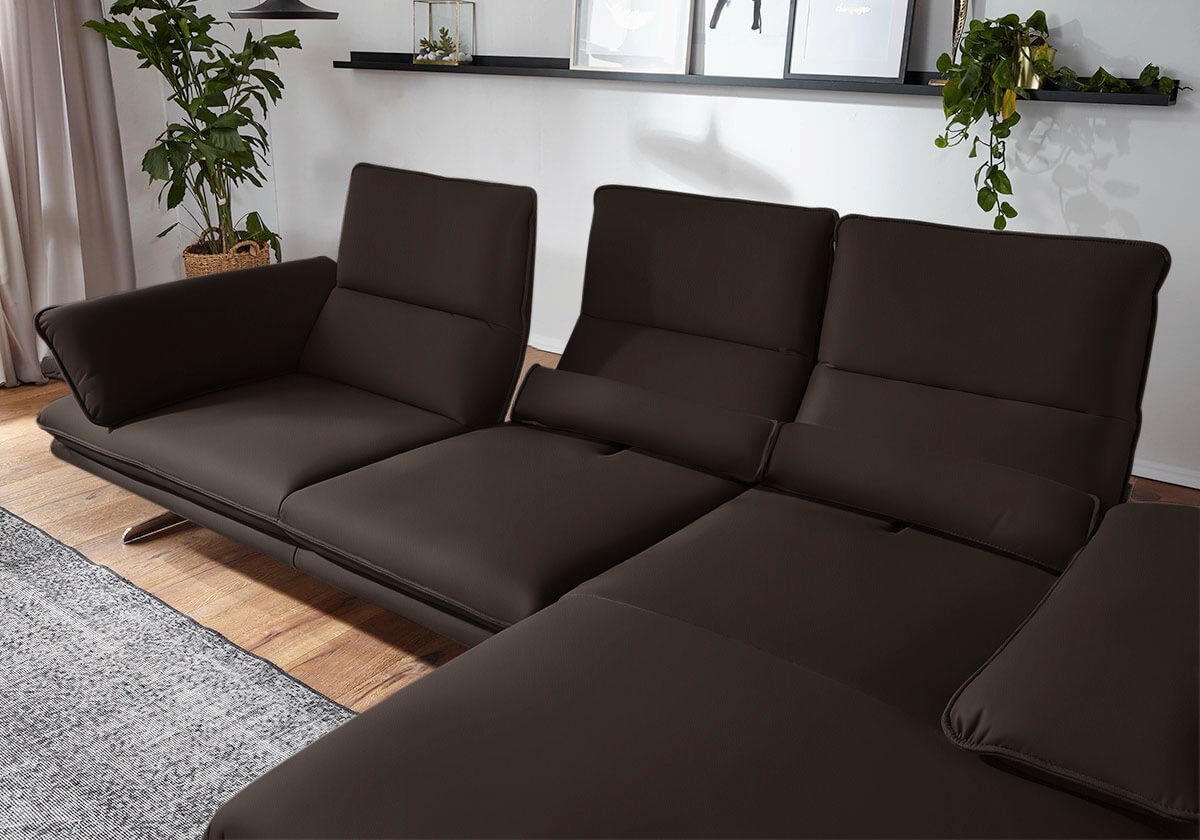 W.SCHILLIG Ecksofa »broadway, Designsofa mit tollem Sitzkomfort, L-Form«, S günstig online kaufen