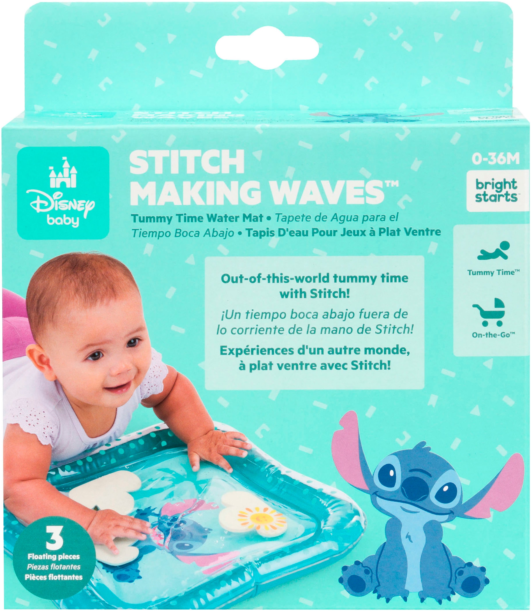 Bright Starts Spielmatte »Stitch Making Waves Tummy Time Water Mat«