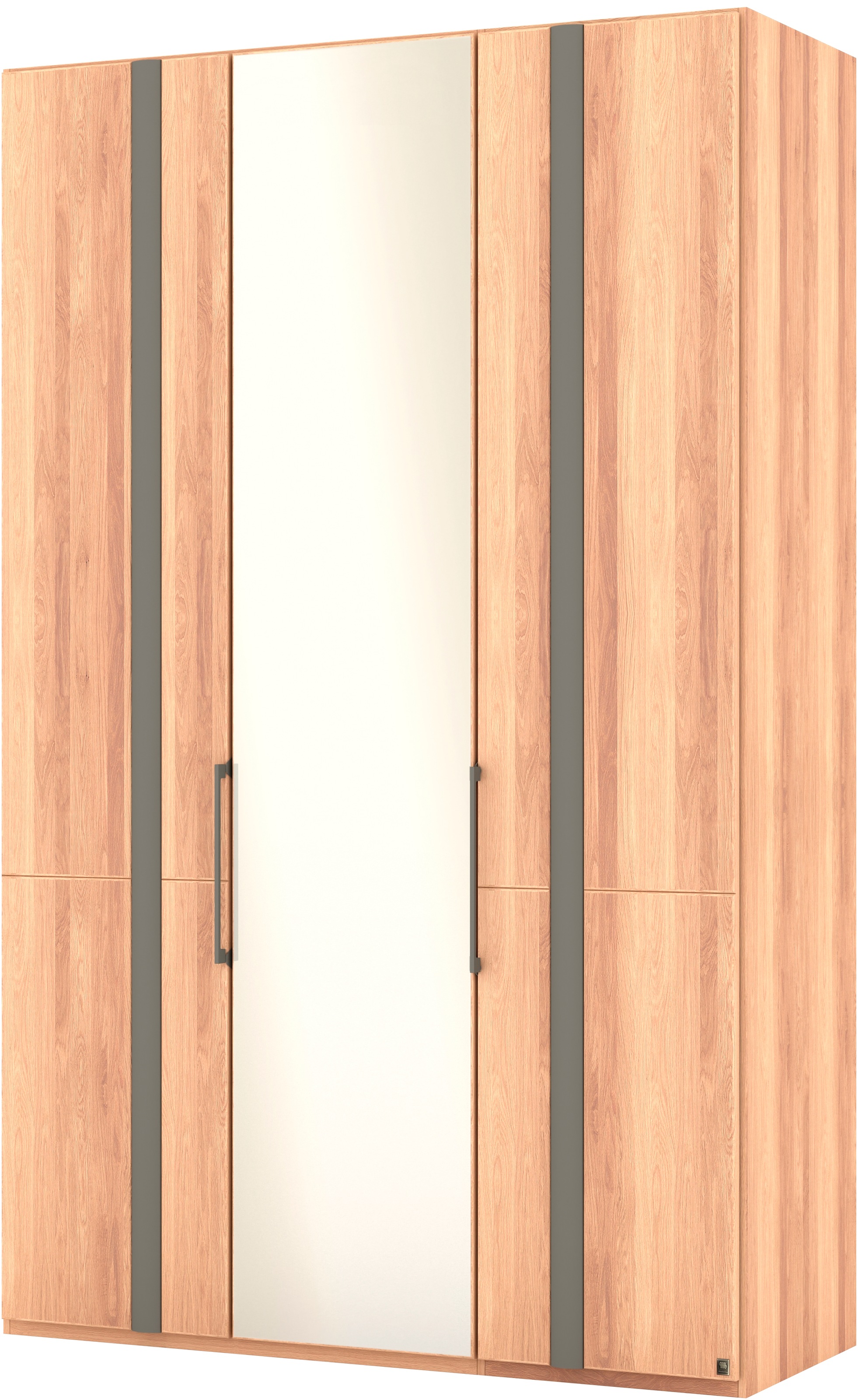 Musterring Drehtürenschrank »Sorrent, Kleiderschrank, Schrank, teilmassiv Eiche«, (mit Türdämpfern, in 5 Breiten & 2 Höhen, extra Böden, MADE IN GERMANY), Türen Eiche massiv oder als Parsol-Bronze-Spiegel, verschiedene Maße
