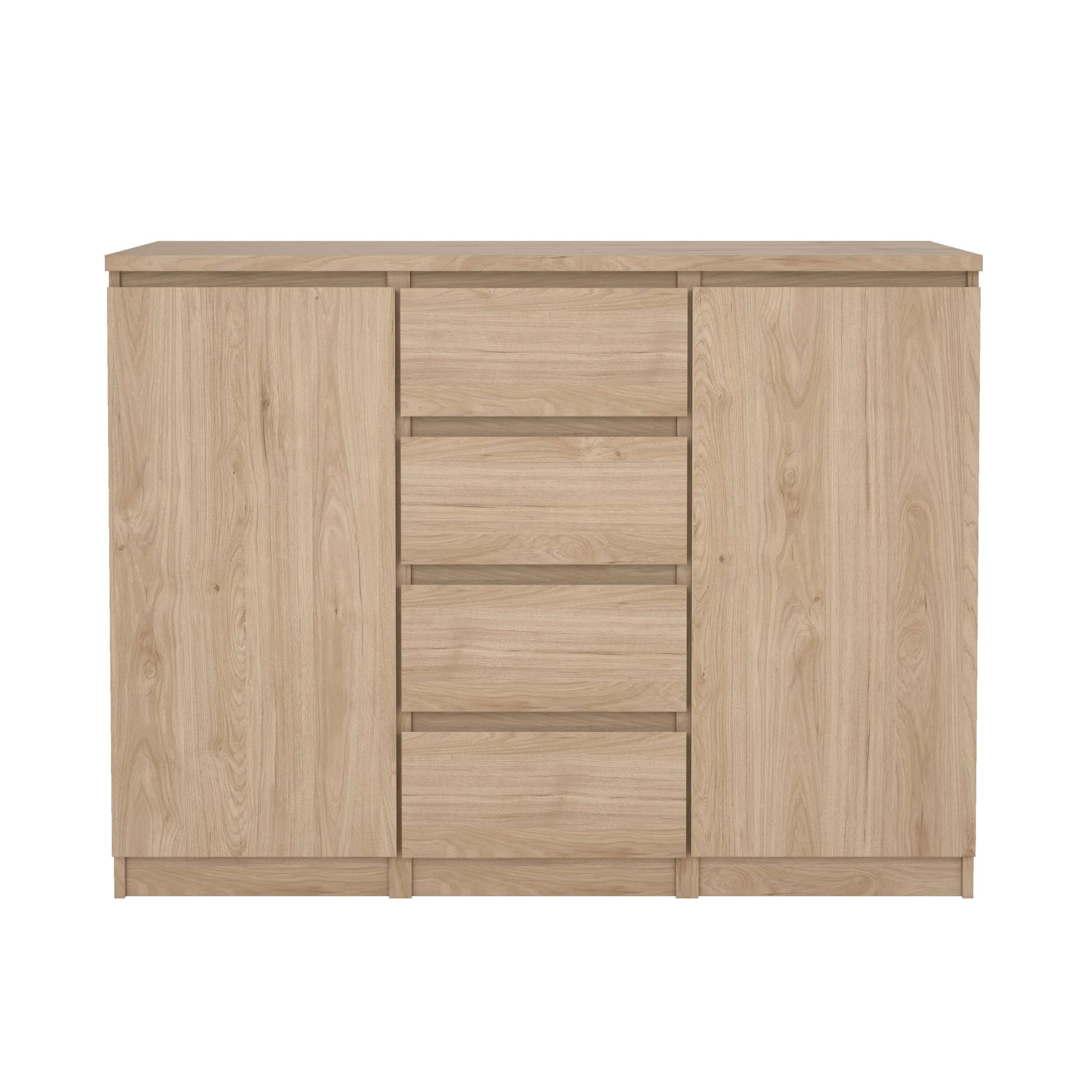 INOSIGN Kommode »Naia, Sideboard, 4 Schubladen, 2 Türen, Aufbewahrung, grifflose Front« Mit Einlegeböden, modern, skandinavisches Design, in mehrere Farben