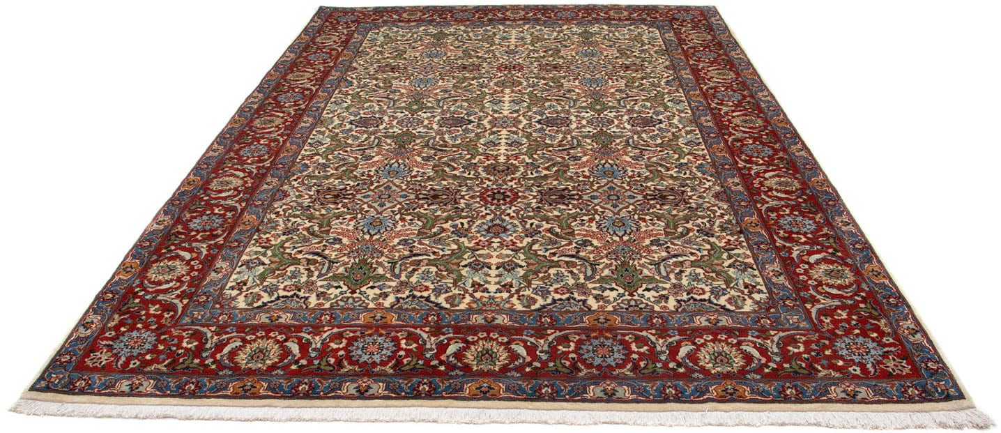 morgenland Wollteppich »Golpayegan Blumenmuster Beige 306 x 207 cm«, rechte günstig online kaufen