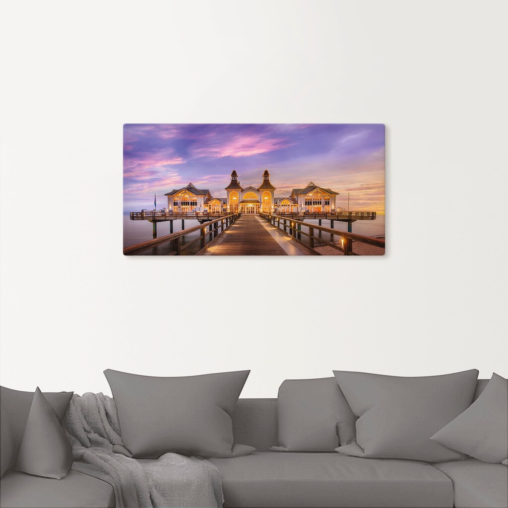 Artland Wandbild »Rügen Seebrücke in Sellin«, Brücken, (1 St.)