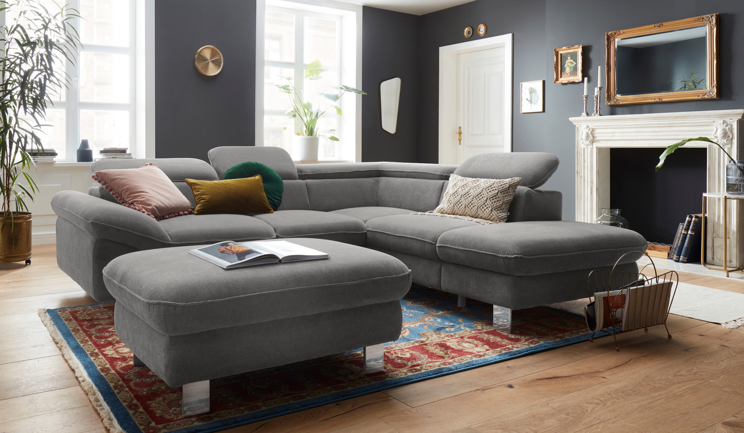 COTTA Polstergarnitur »Driver L-Form« Set, 2 Stk. tlg. Set bestehend aus: E günstig online kaufen