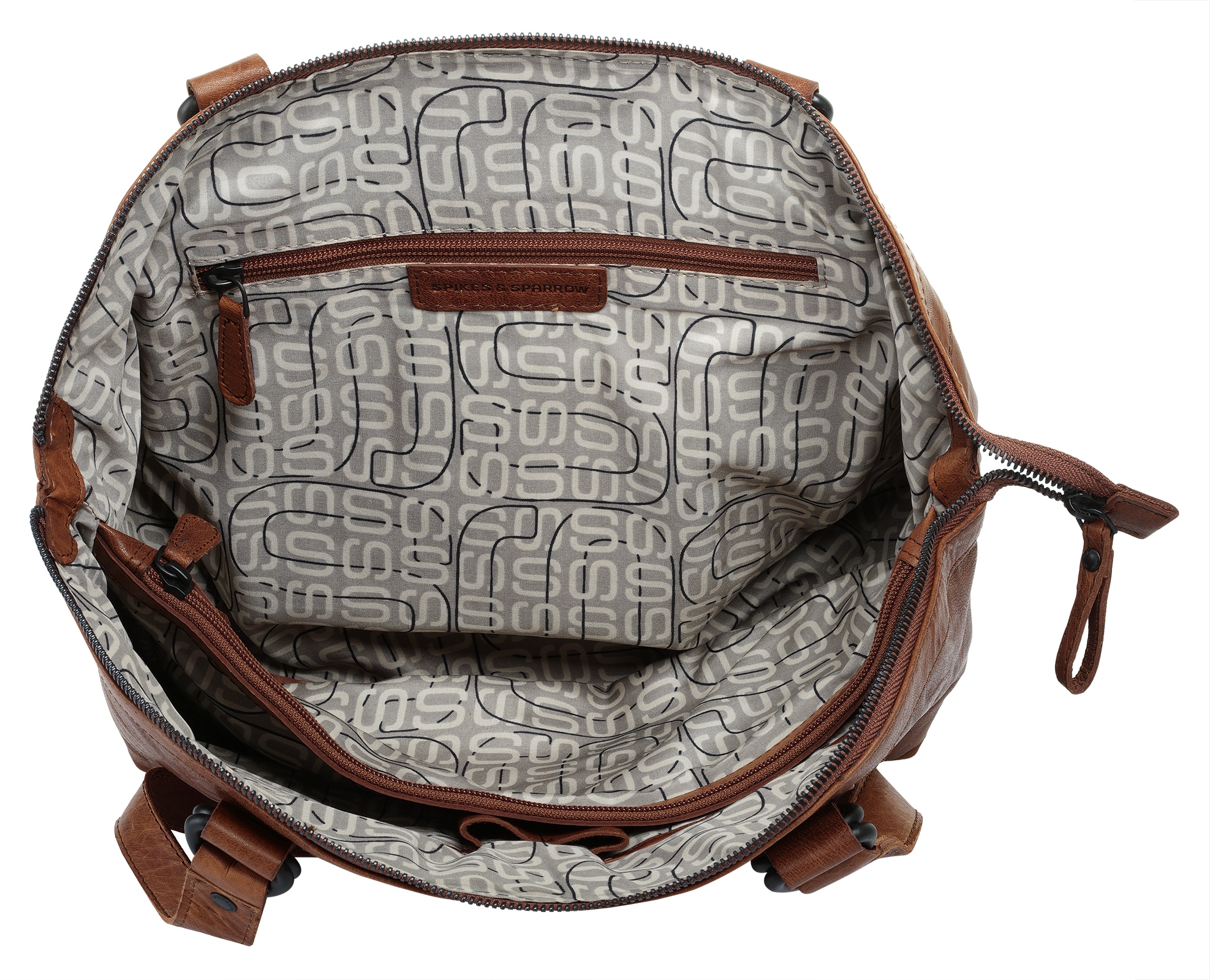 Spikes & Sparrow Henkeltasche, echt Leder