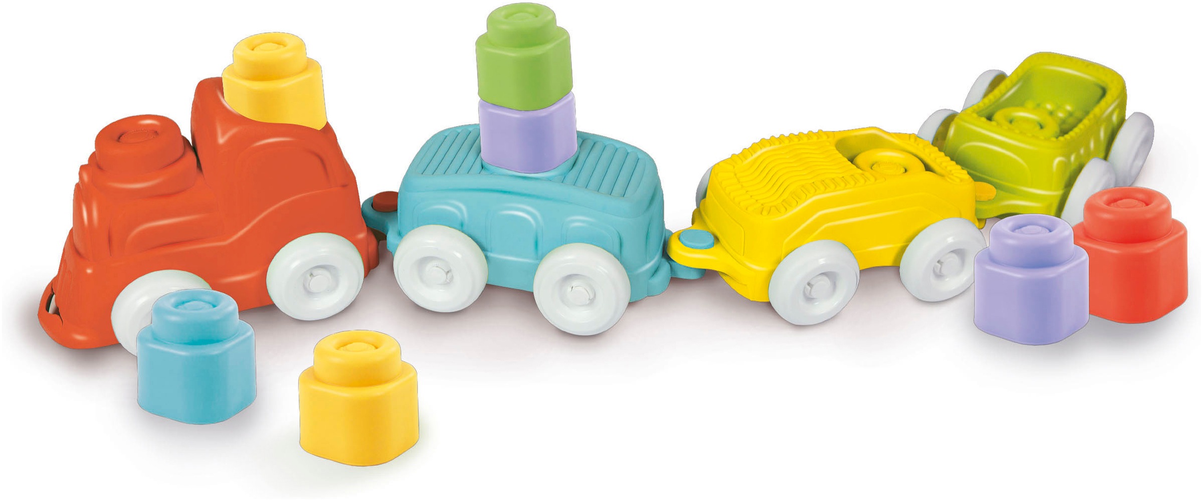 Clementoni® Spielbausteine »Clemmy, Sensorischer Zug«, Made in Europe