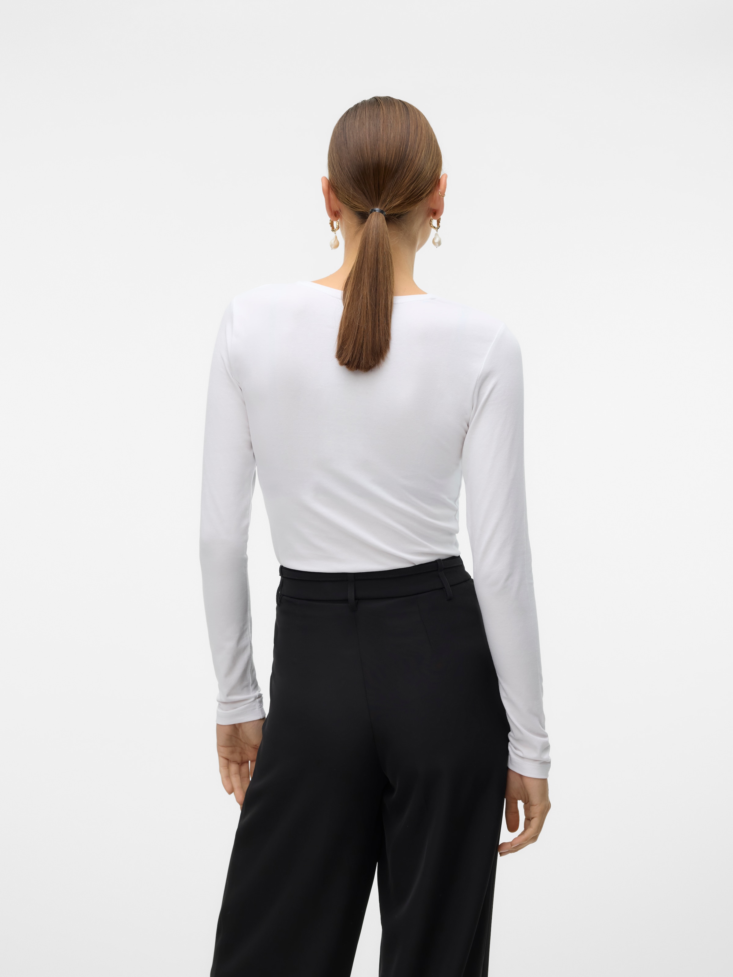 Vero Moda Langarmshirt »VMLULU LS O-NECK TOP JRS GA NOOS«