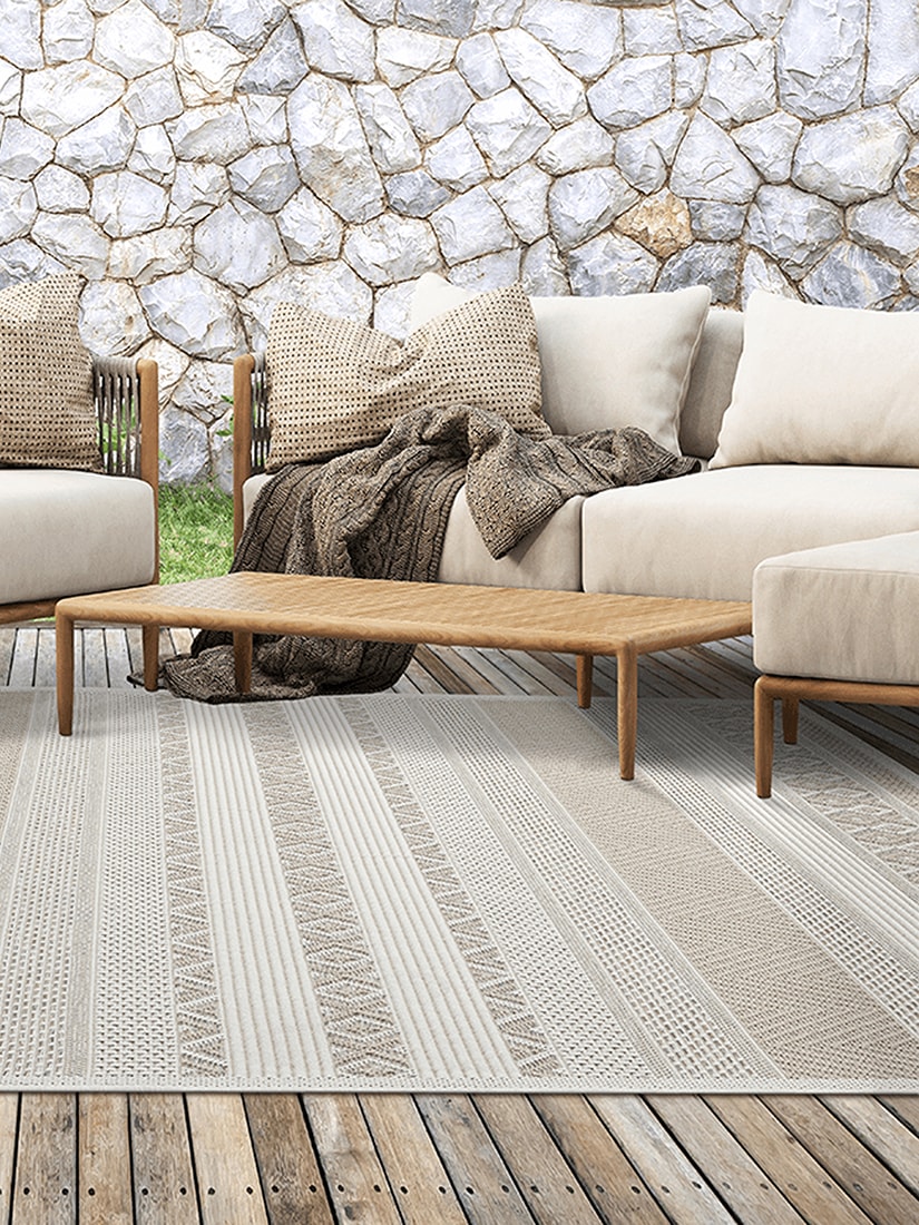 the carpet Teppich »Calgary«, rechteckig, 1 mm Höhe, moderner robuster In und Outdoor Teppich