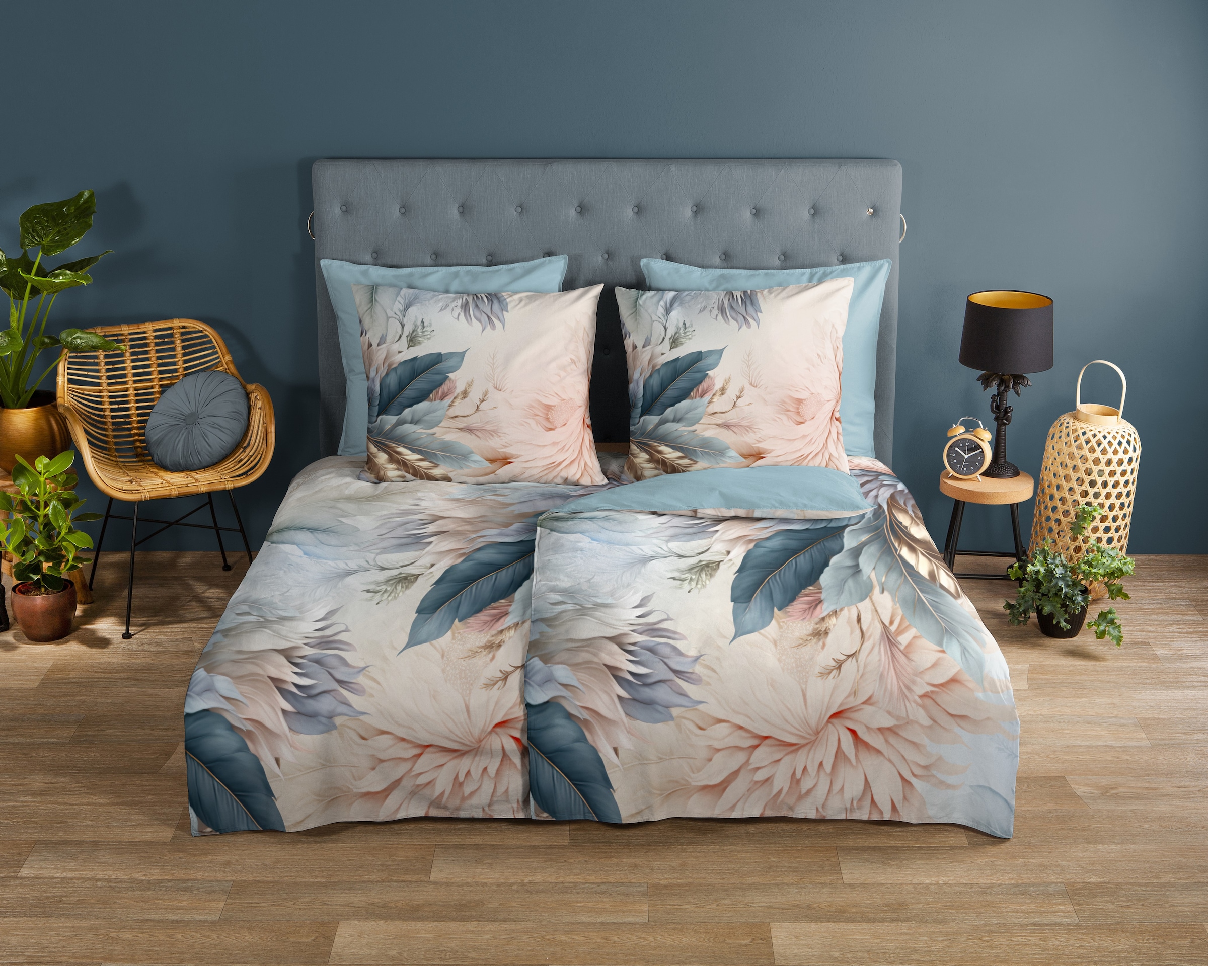good morning Wendebettwäsche »Diore« 2 Stk. tlg. 100% Baumwolle, Renforcé, günstig online kaufen