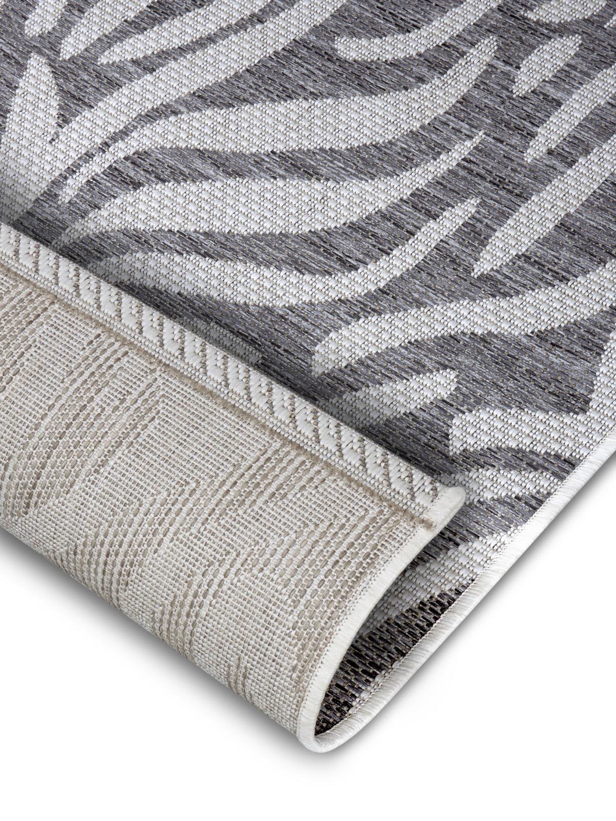 NORTHRUGS Läufer »Cebra«, rechteckig, 4 mm Höhe, Flachgewebe Zebra Design, gekettelt, Robust, Pflegeleicht