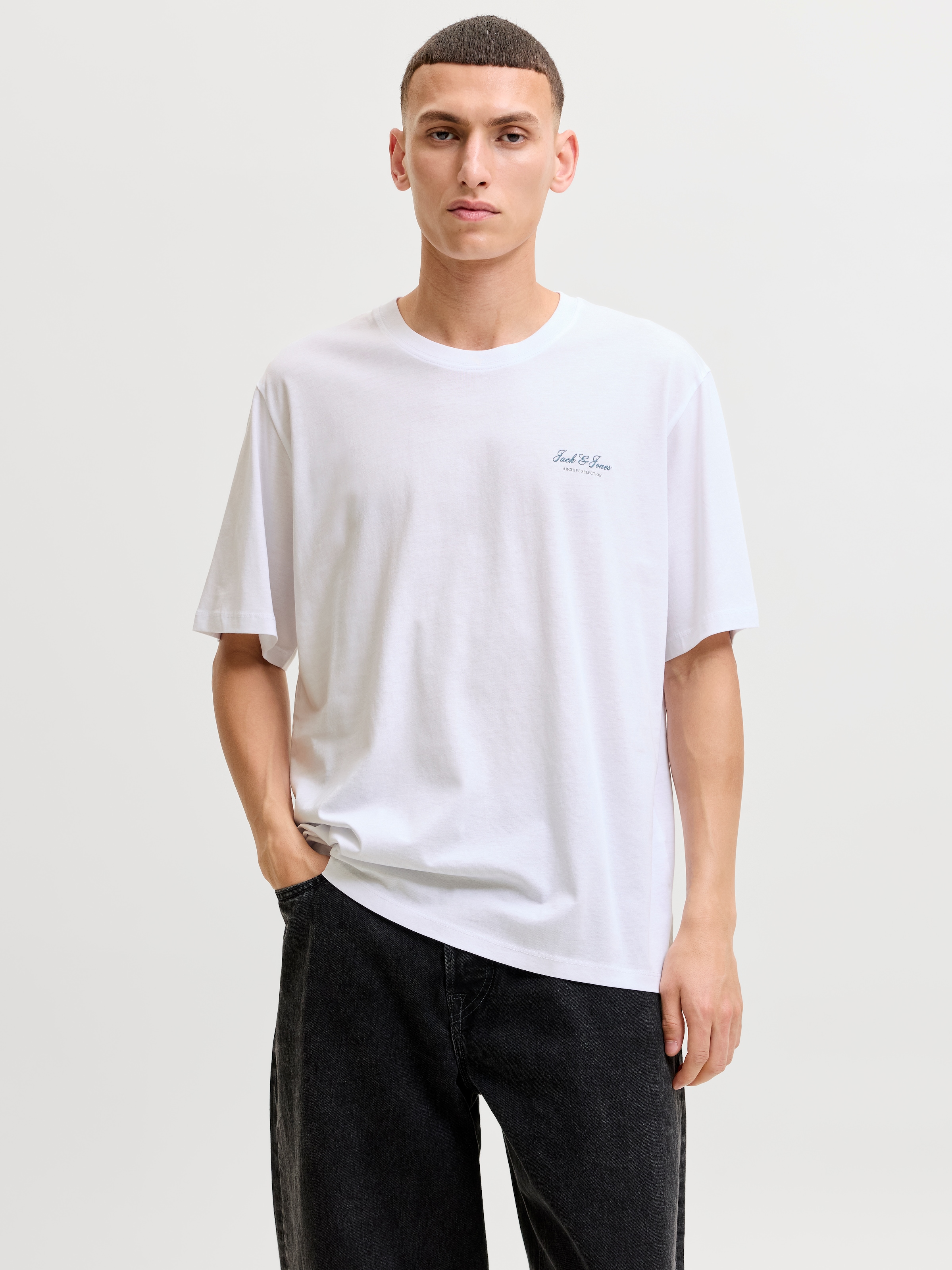 Jack & Jones T-Shirt »JJEARCHIVE GRAPHIC TEE SS O-NECK 3PK MP« Packung, 3 Baumwolle, relaxed fit